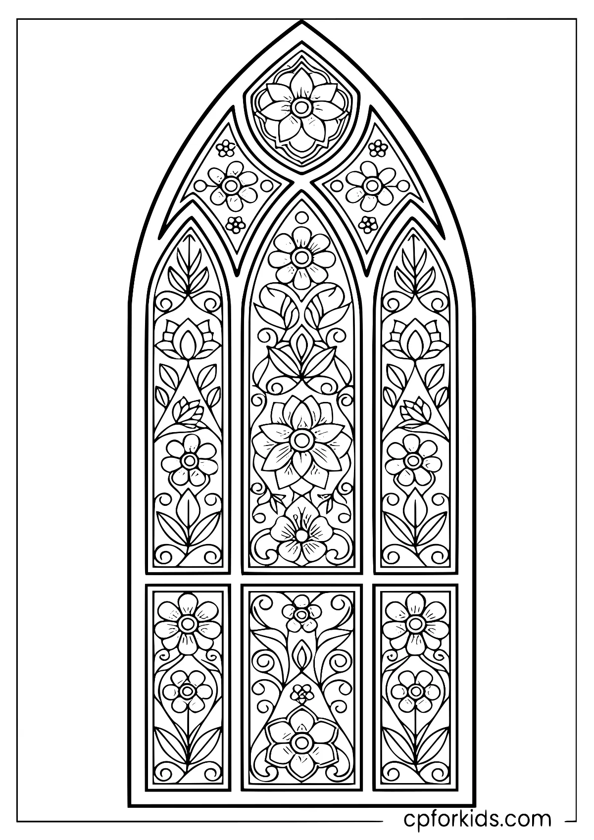 Elegant flower mandala with repeating layered petals