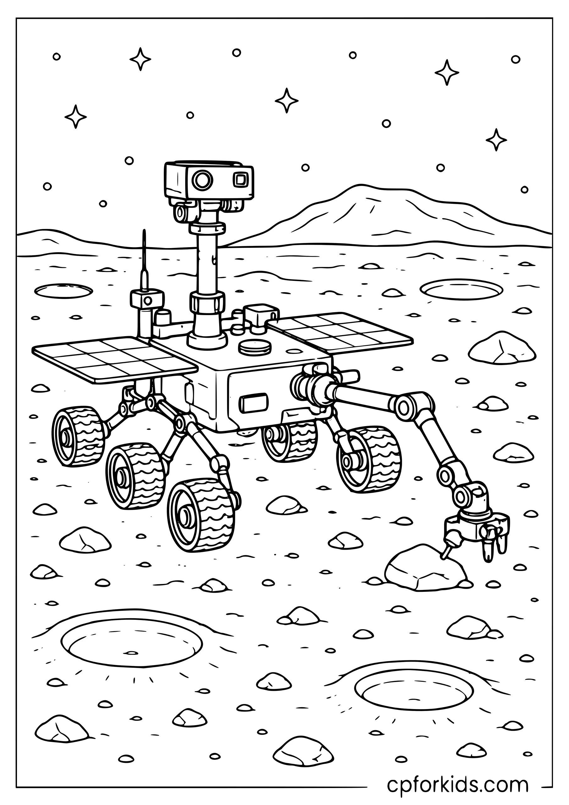 Mars Rover on the Surface