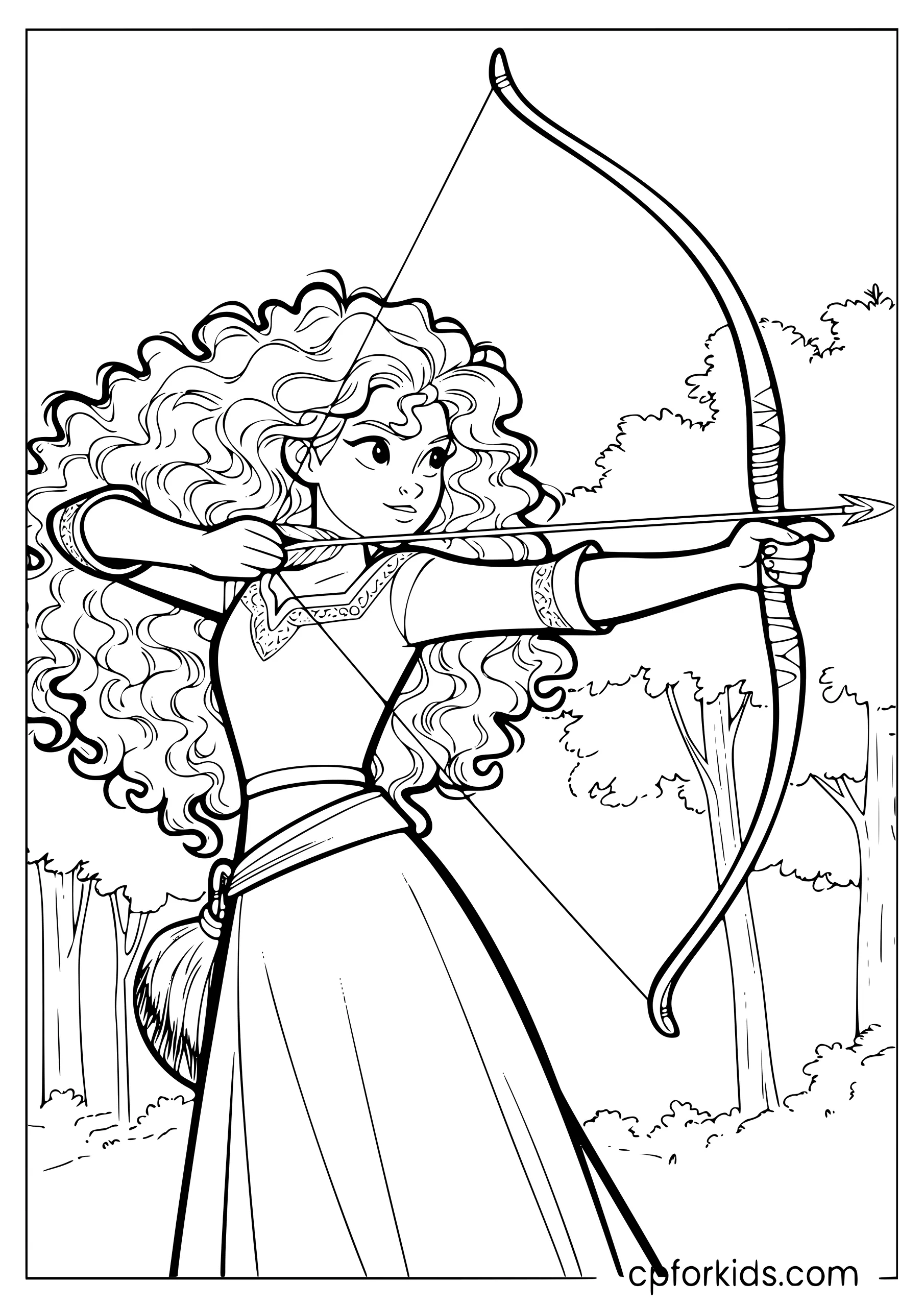 Merida Shooting at the Target