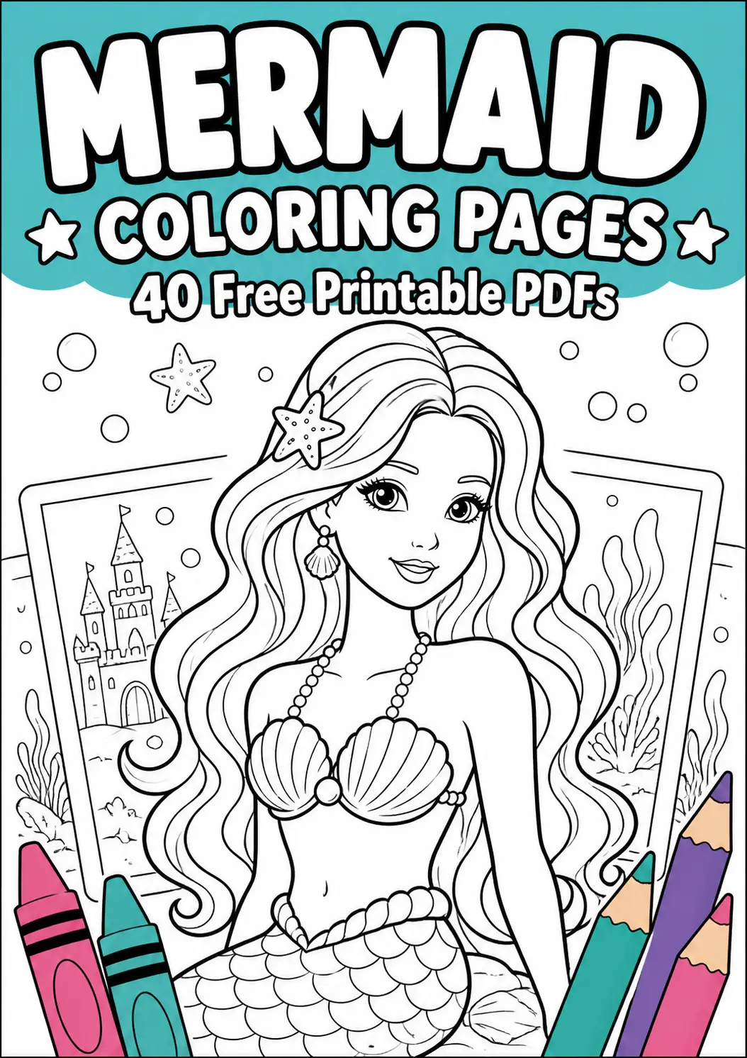 Mermaid Coloring Pages