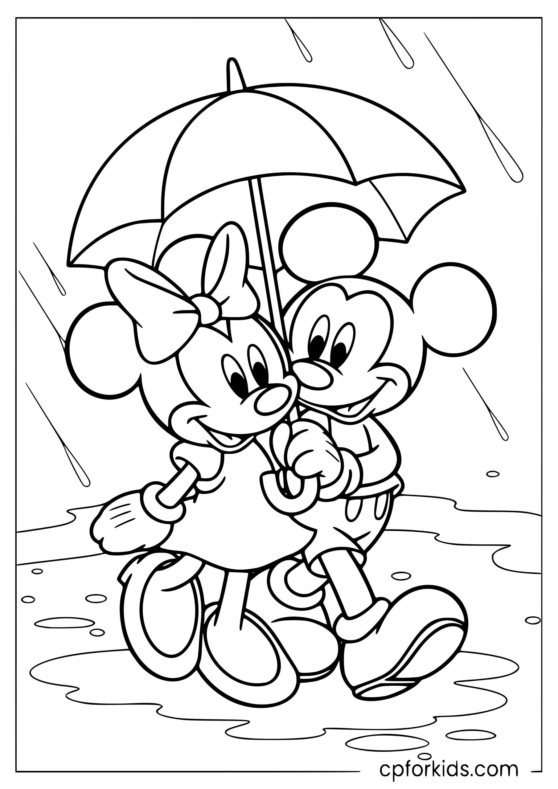 One Umbrella, Two Mice
