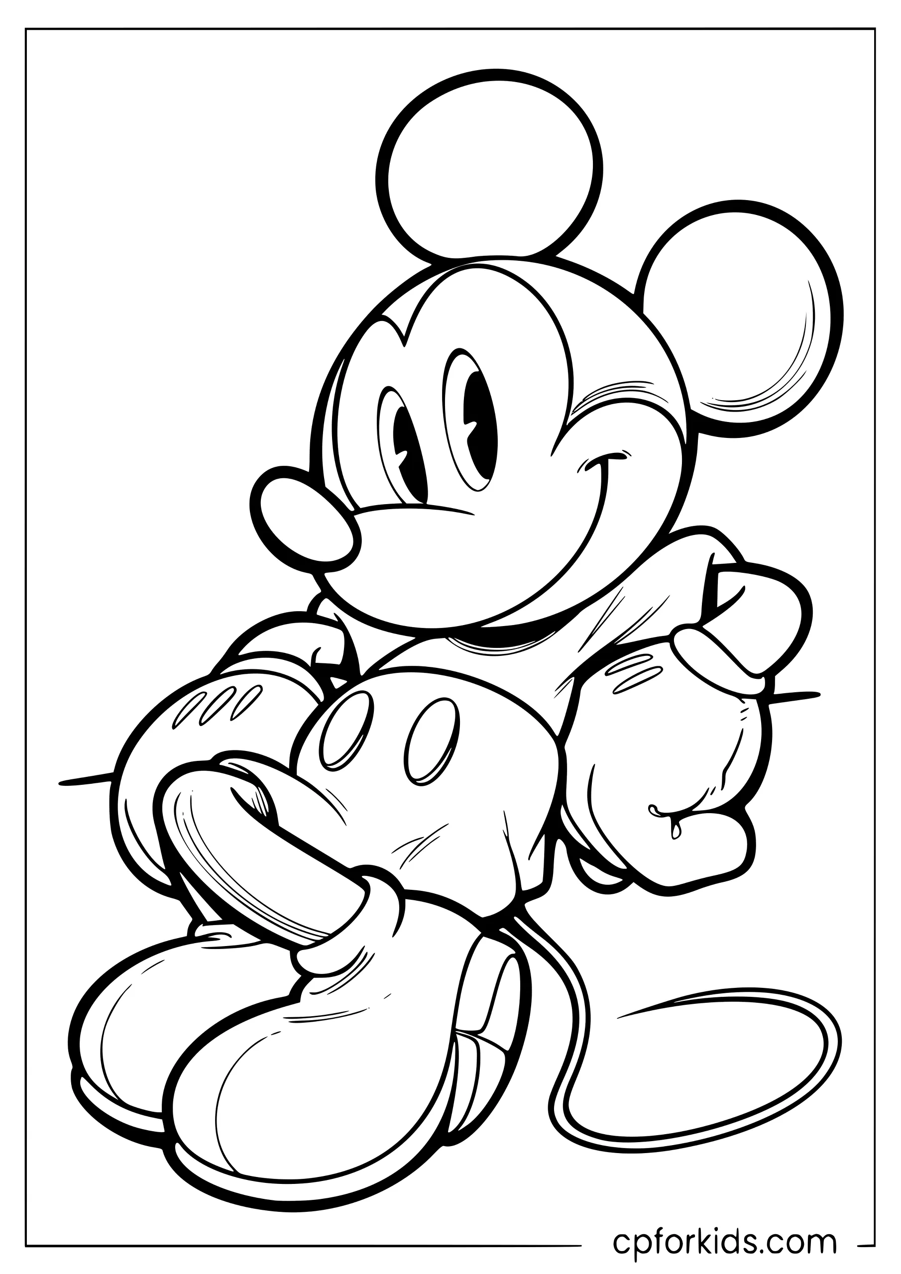 Mickey Mouse Taking It Easy