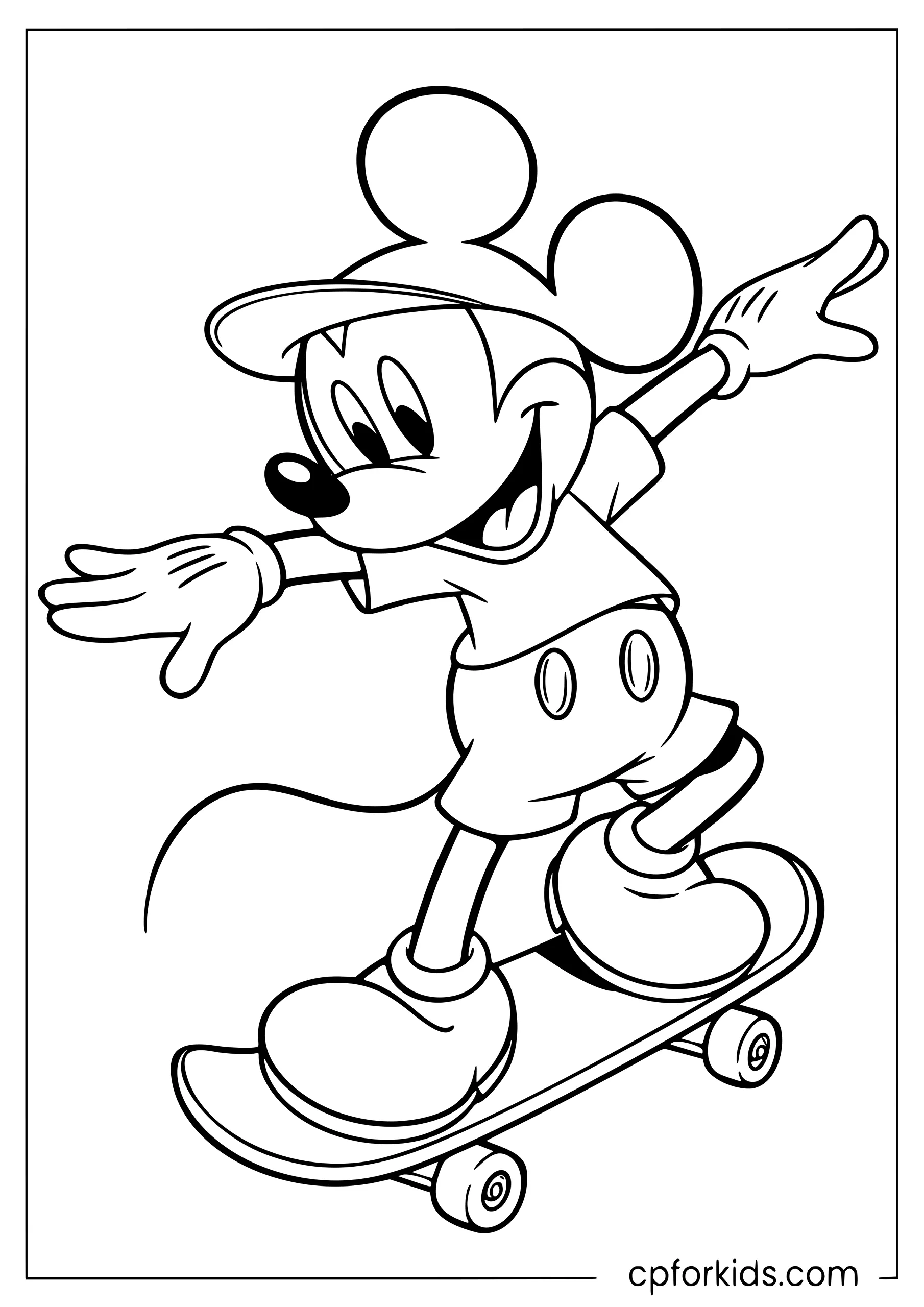 Mickey Mouse Hits the Skatepark
