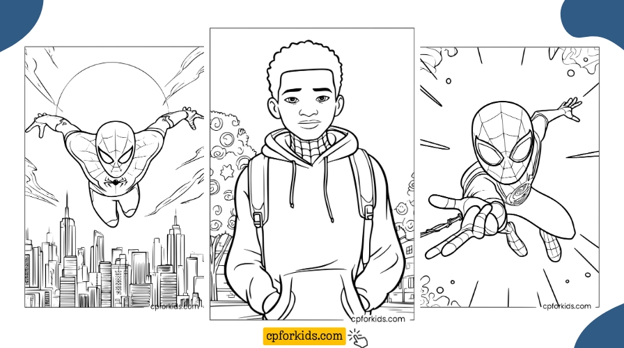 Printable Coloring Pages for Miles Morales