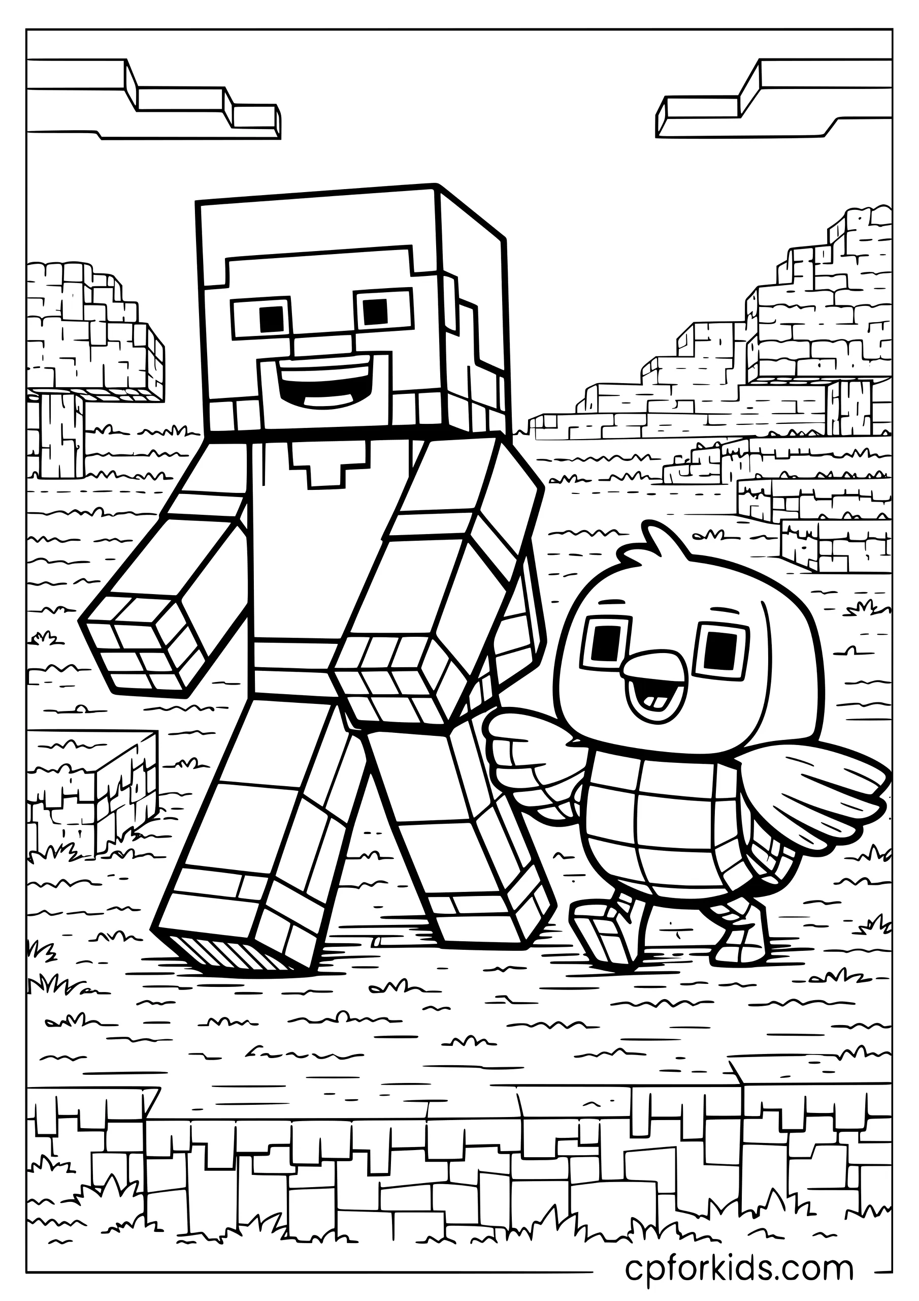 Milo and Chip Exploring the Overworld