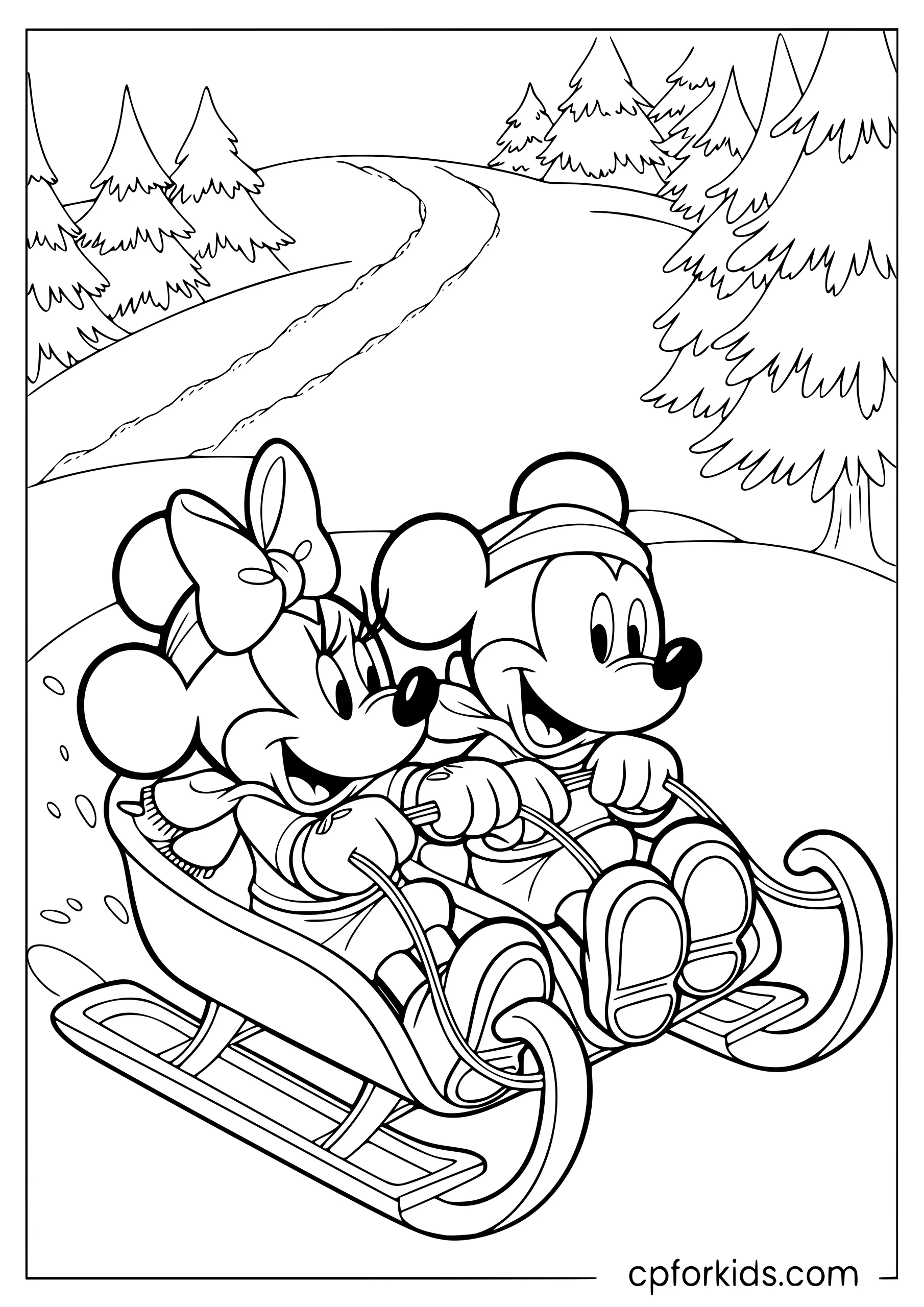 Minnie and Mickey Head to the Hill