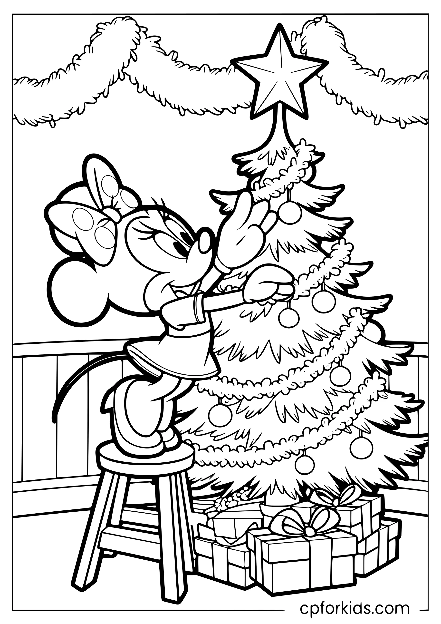 Minnie Mouse Tops the Tree