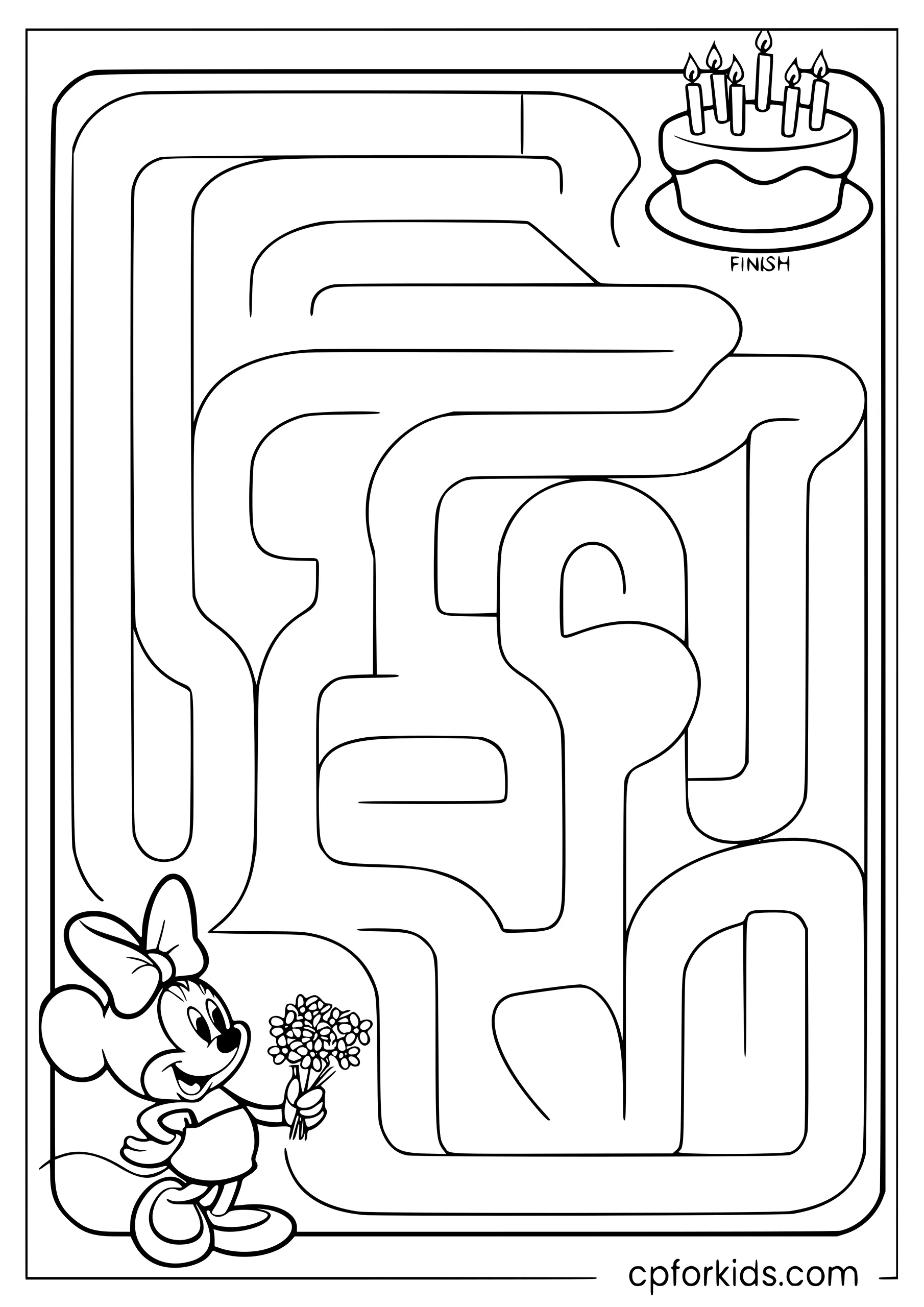 Help Minnie Reach the Cake