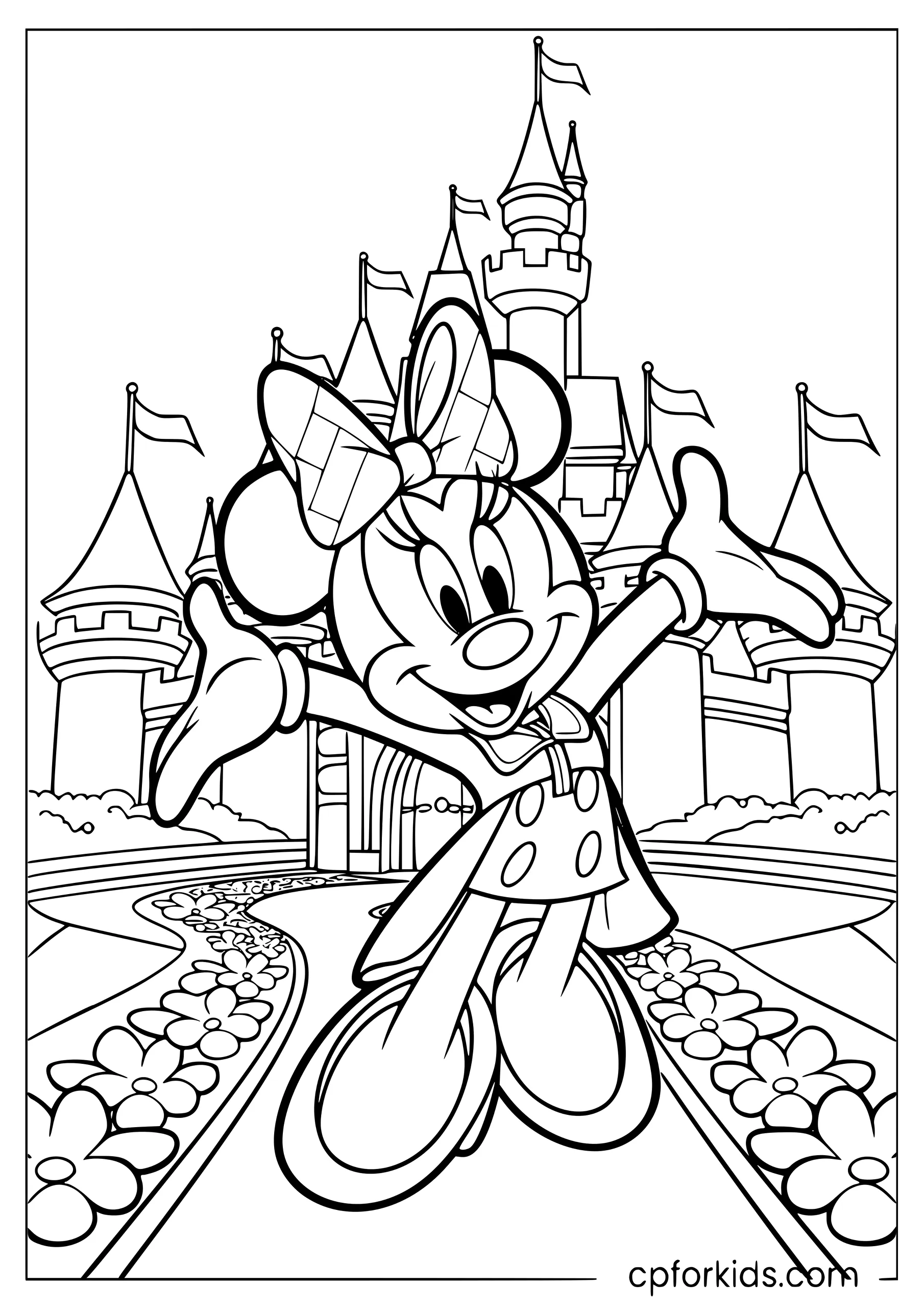 Minnie Mouse at the Castle