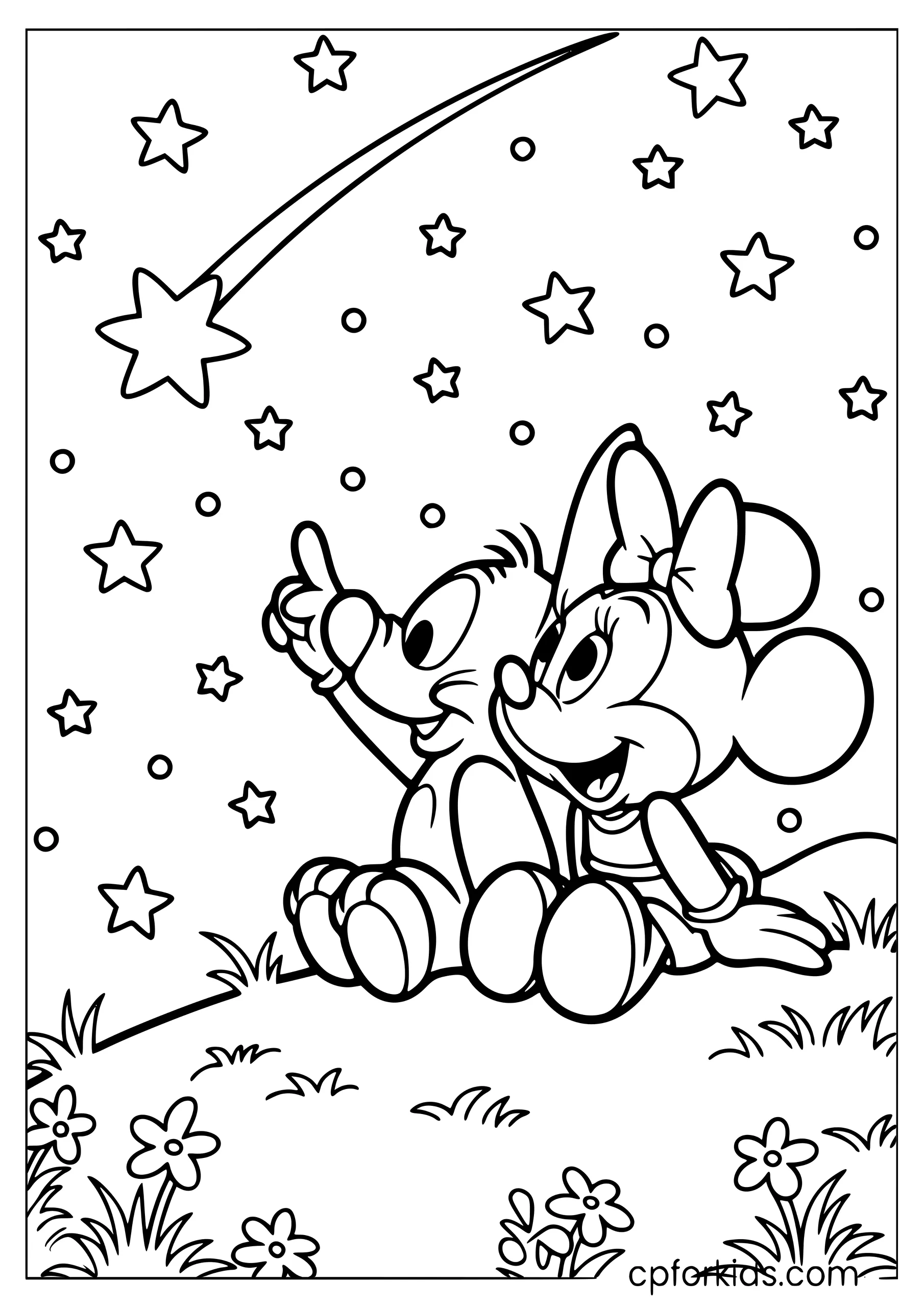 Minnie and Stitch Wish on a Star