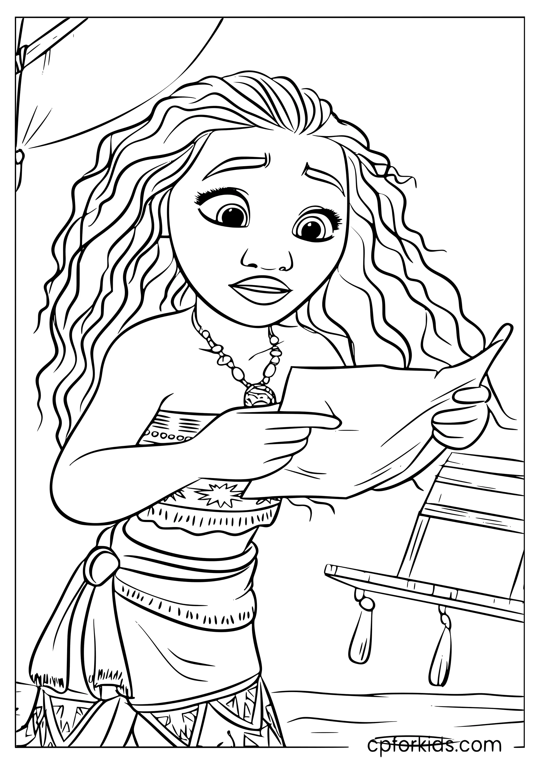 Moana with the Map