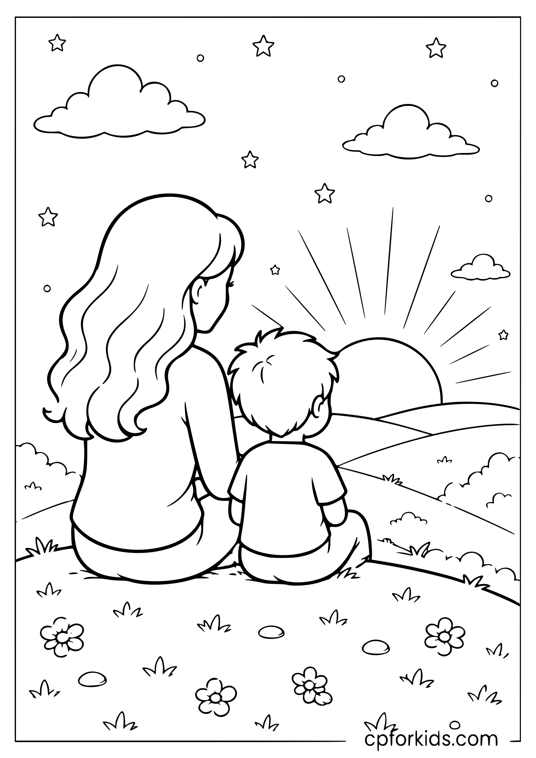 Sunset with Mom