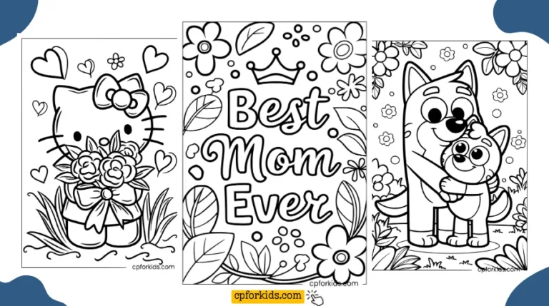 Printable Coloring Pages for Mother's Day