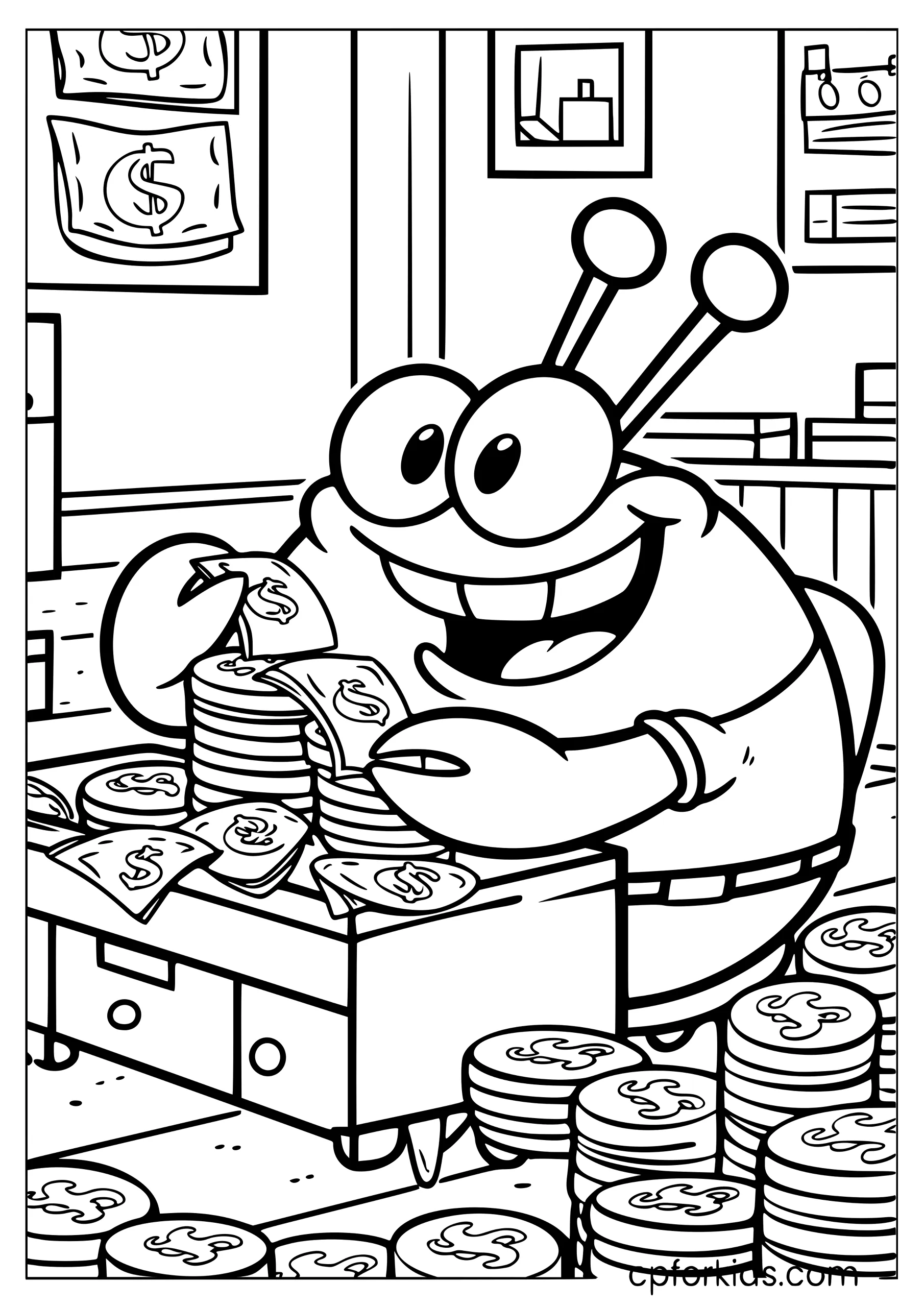 Mr Krabs Counting His Money