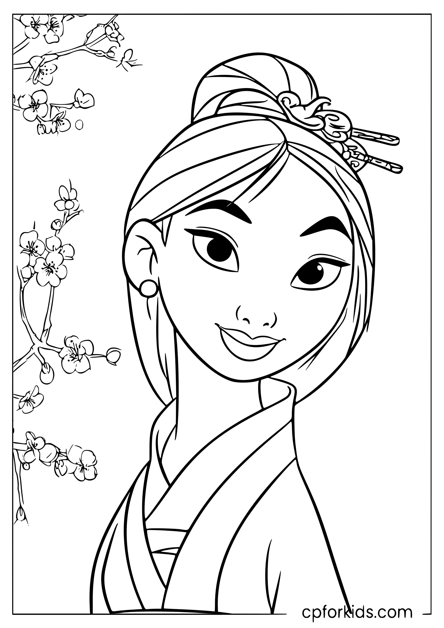 Mulan Portrait Close-Up