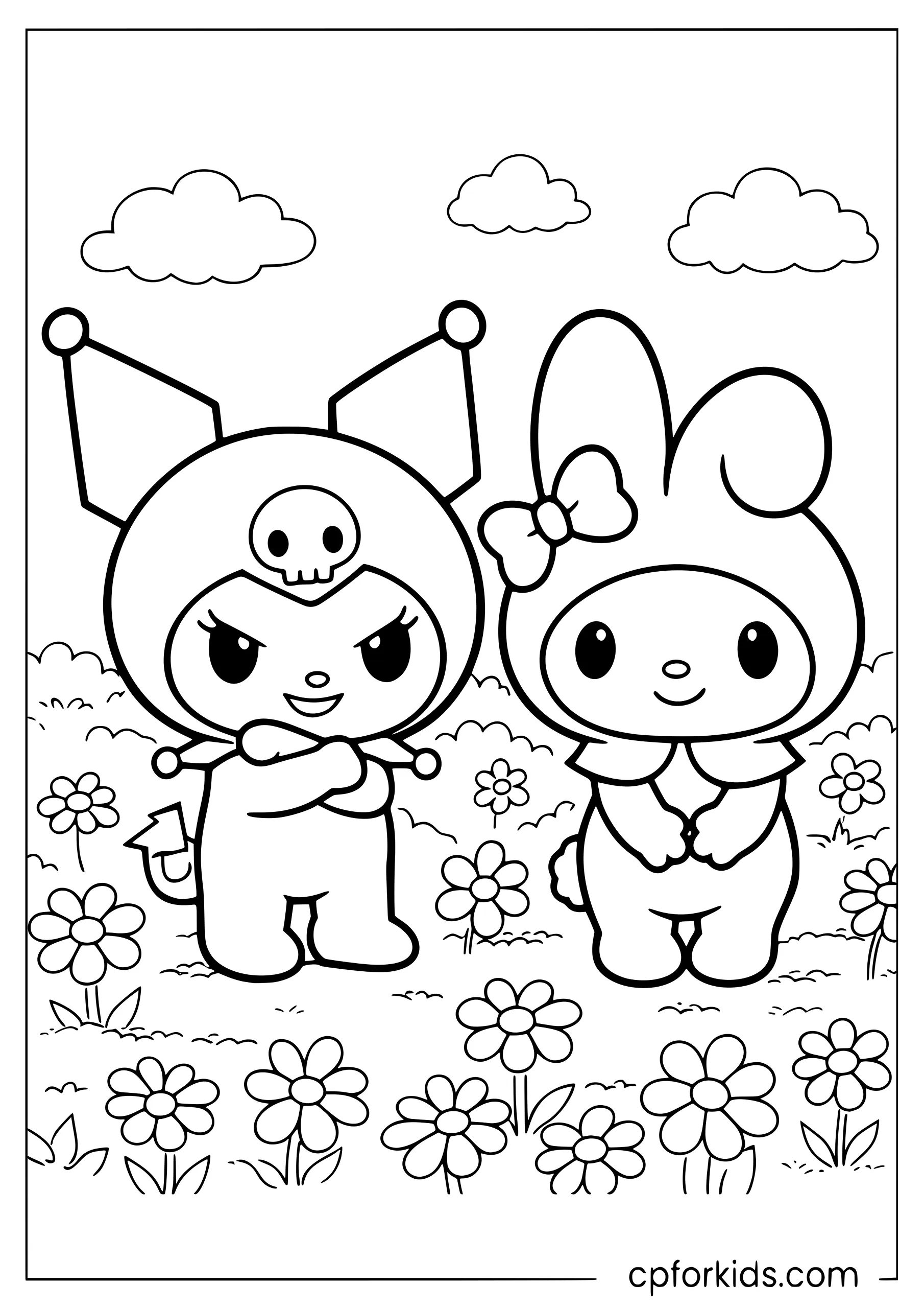 My Melody and Kuromi Side by Side