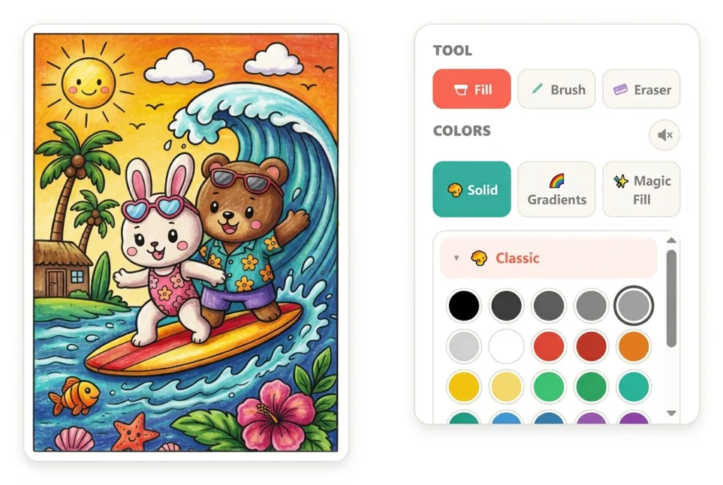 online coloring tutorial