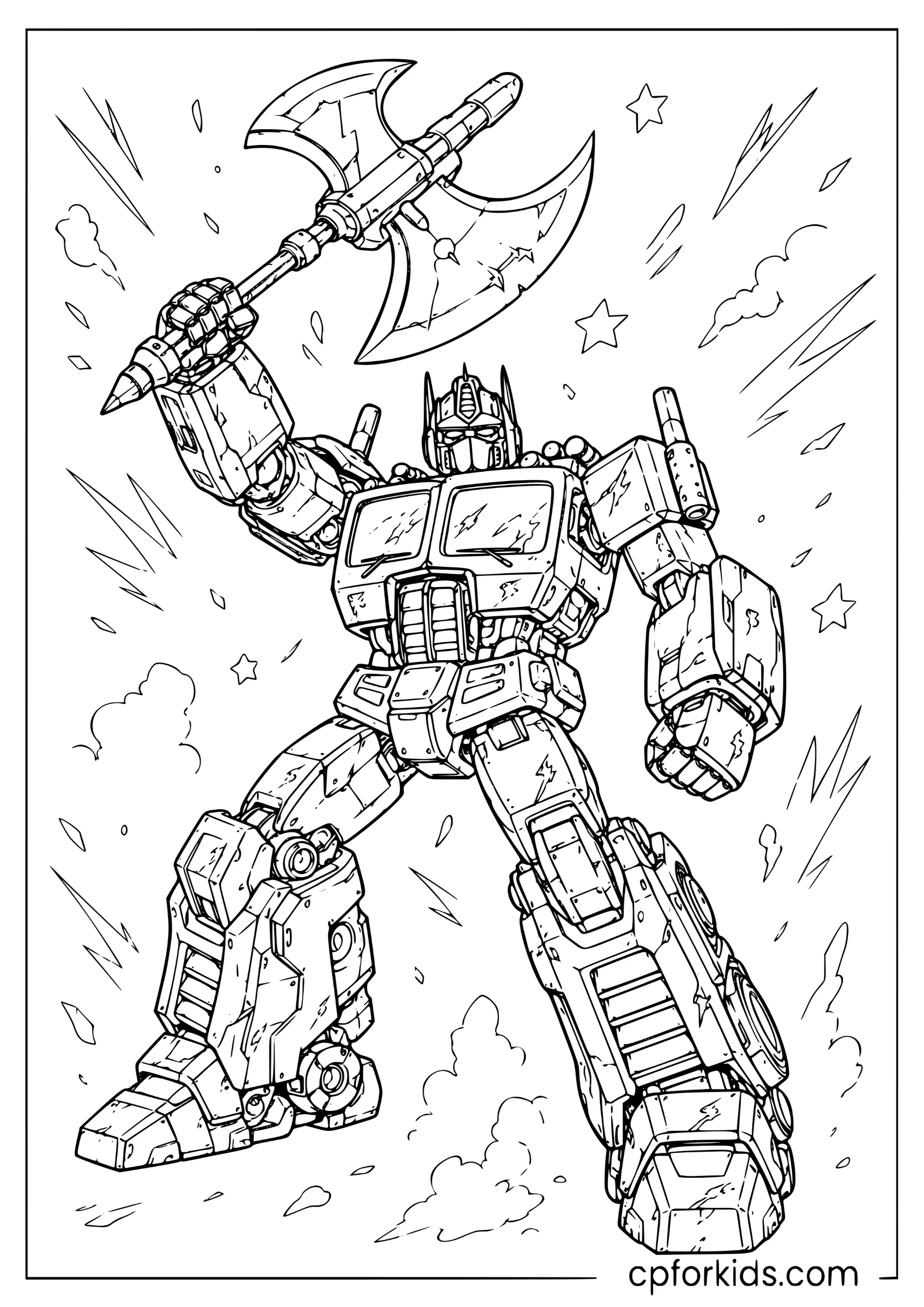 Optimus Prime Battle Pose