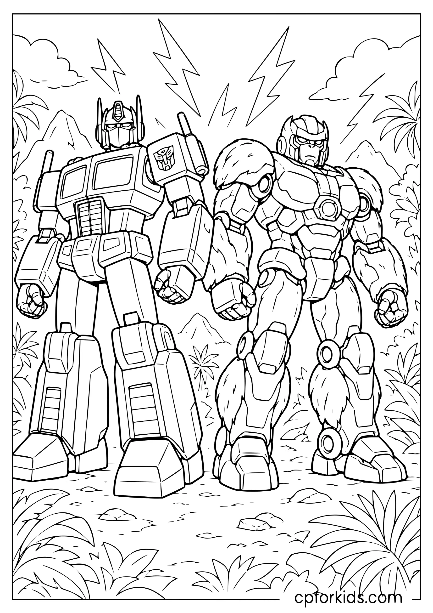 Optimus Prime and Primal Duo