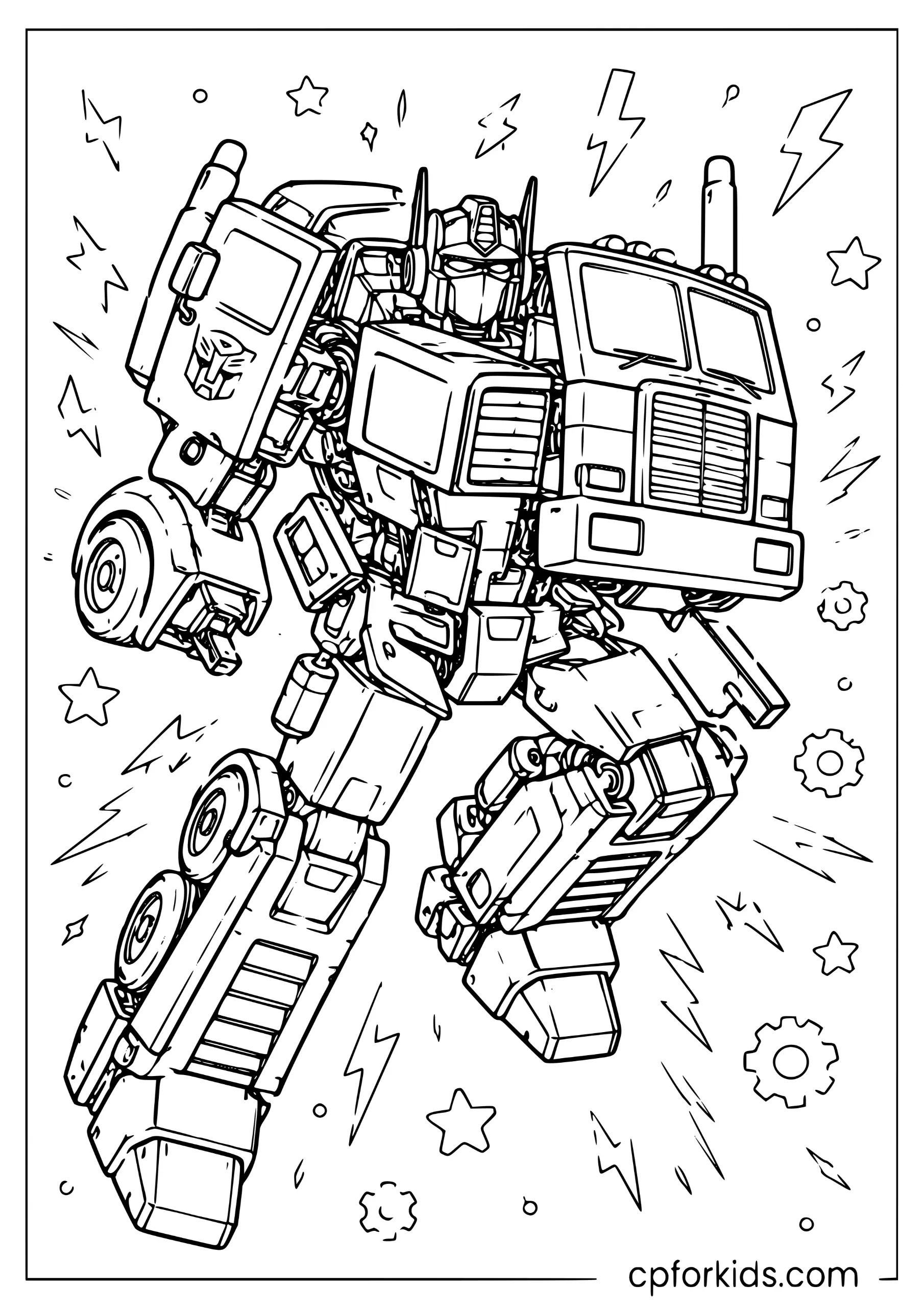 Optimus Prime Transforming