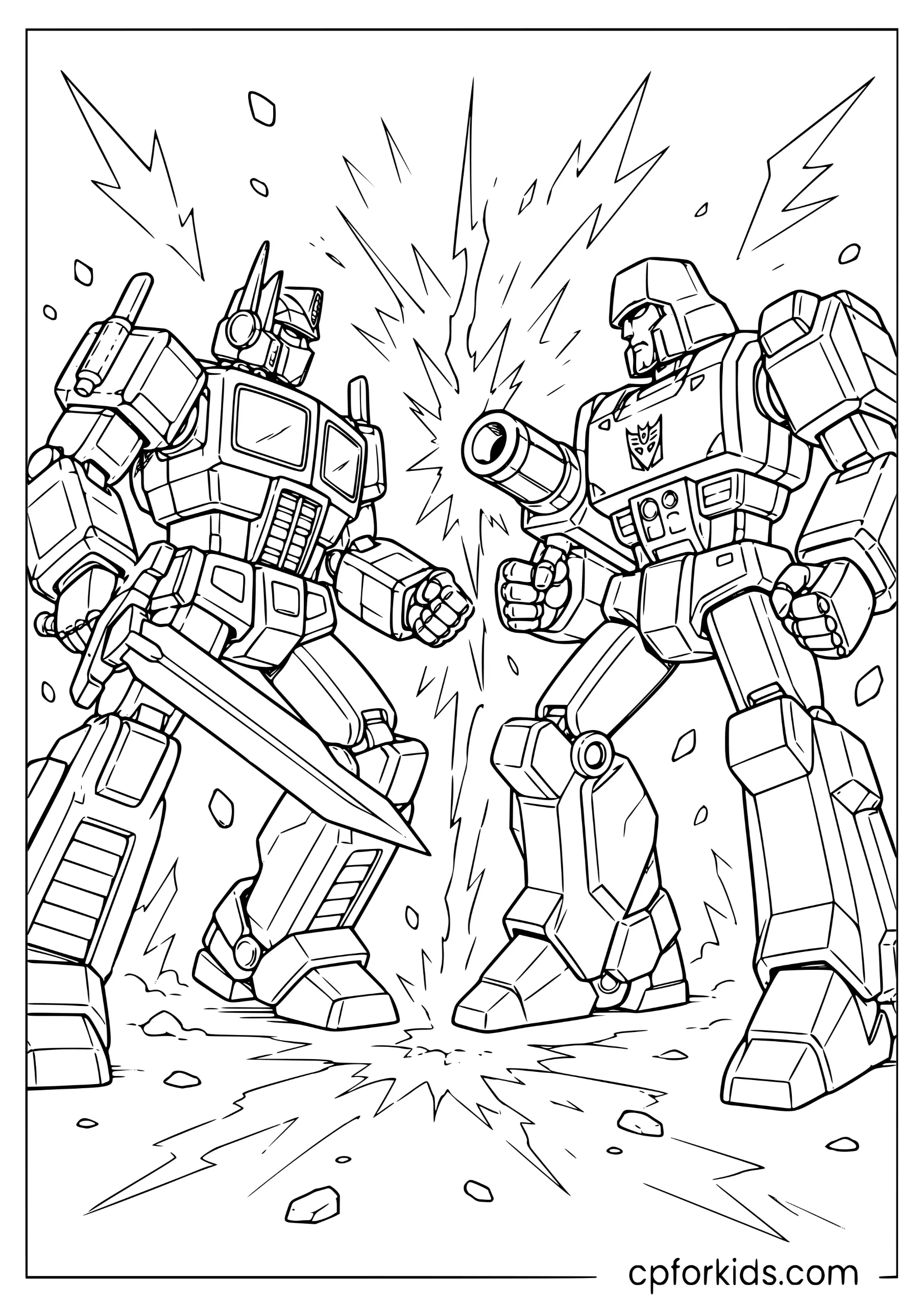 Optimus vs Megatron Final Battle