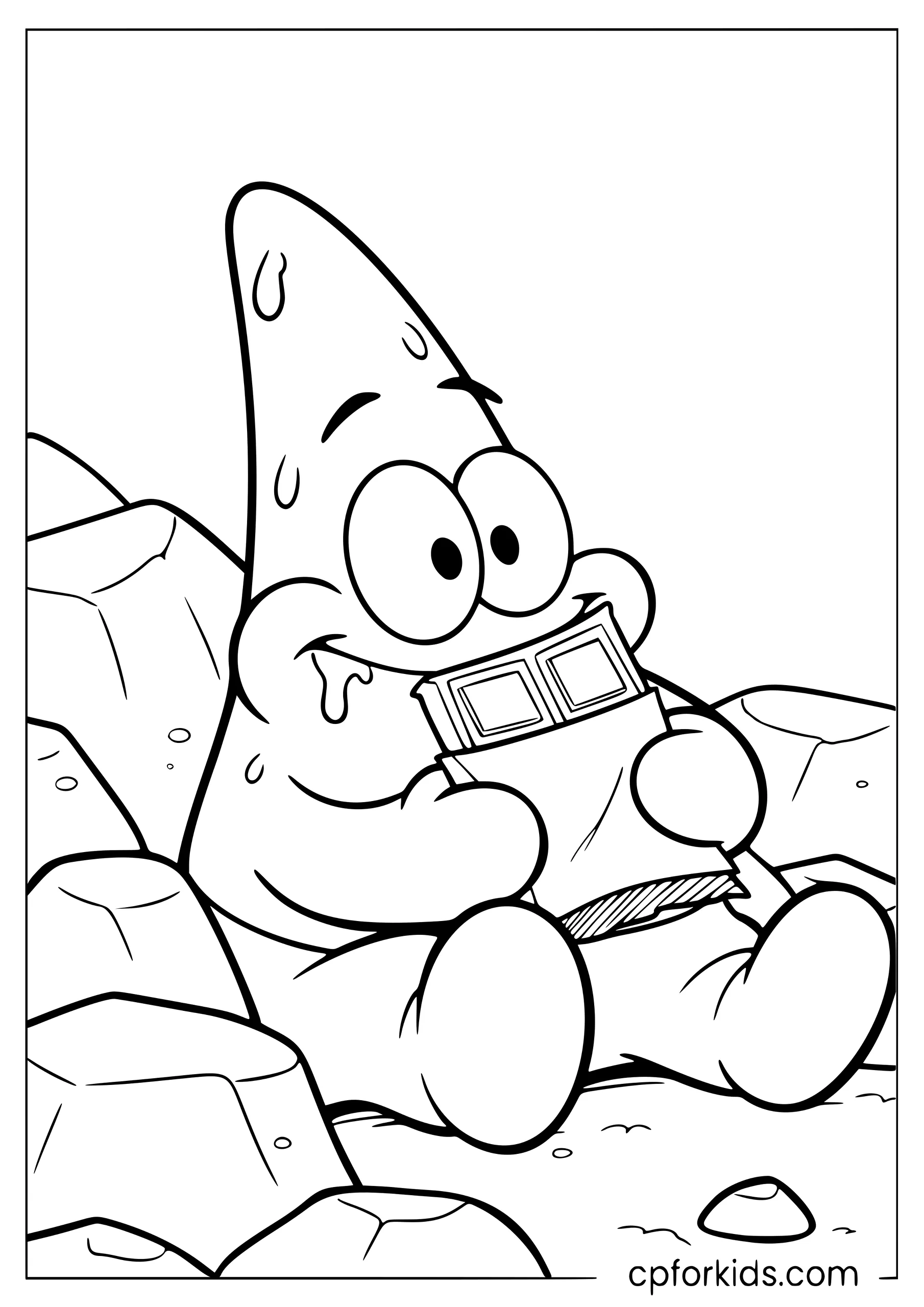 Patrick Star and His Chocolate