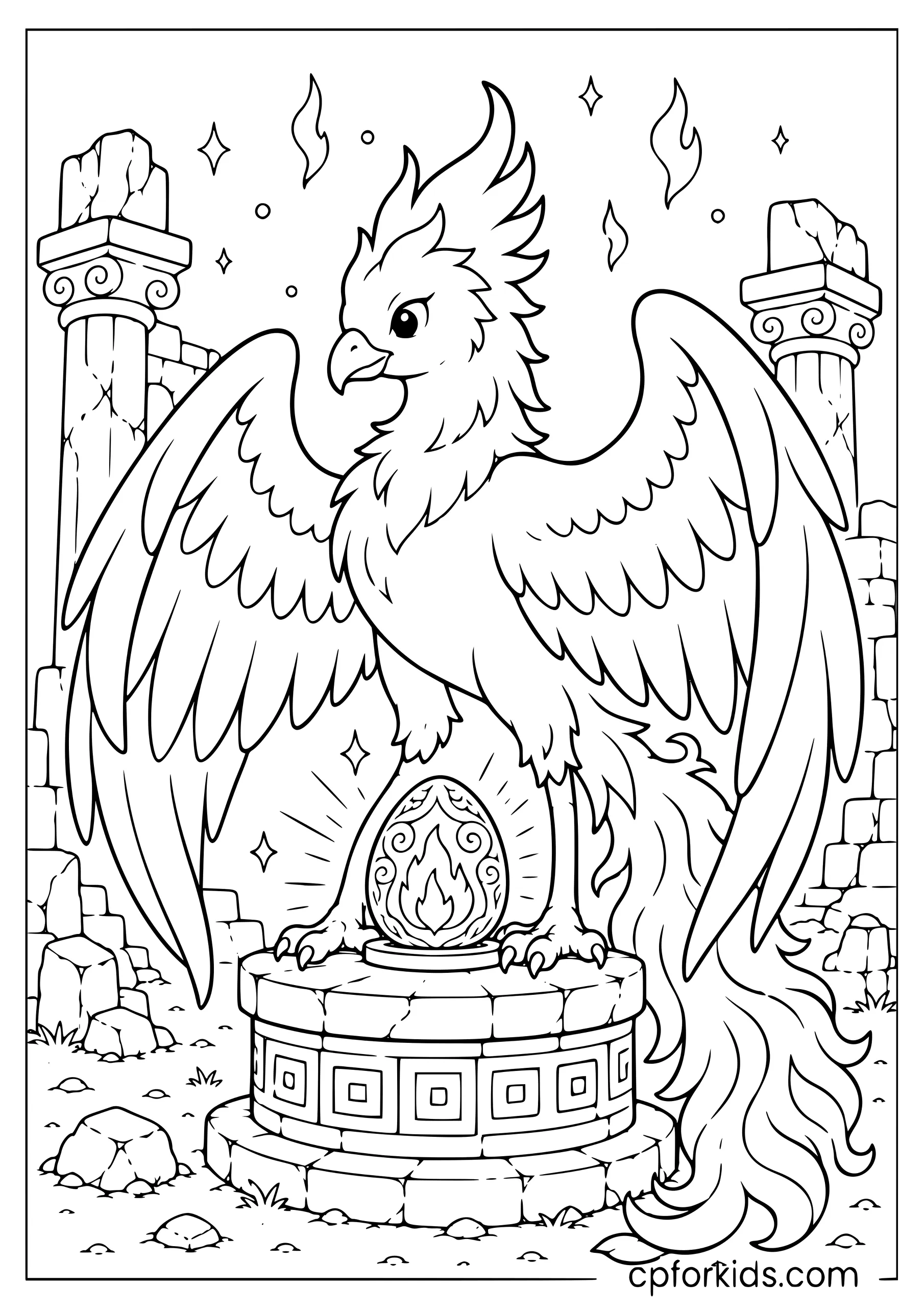 Phoenix Guards the Treasure