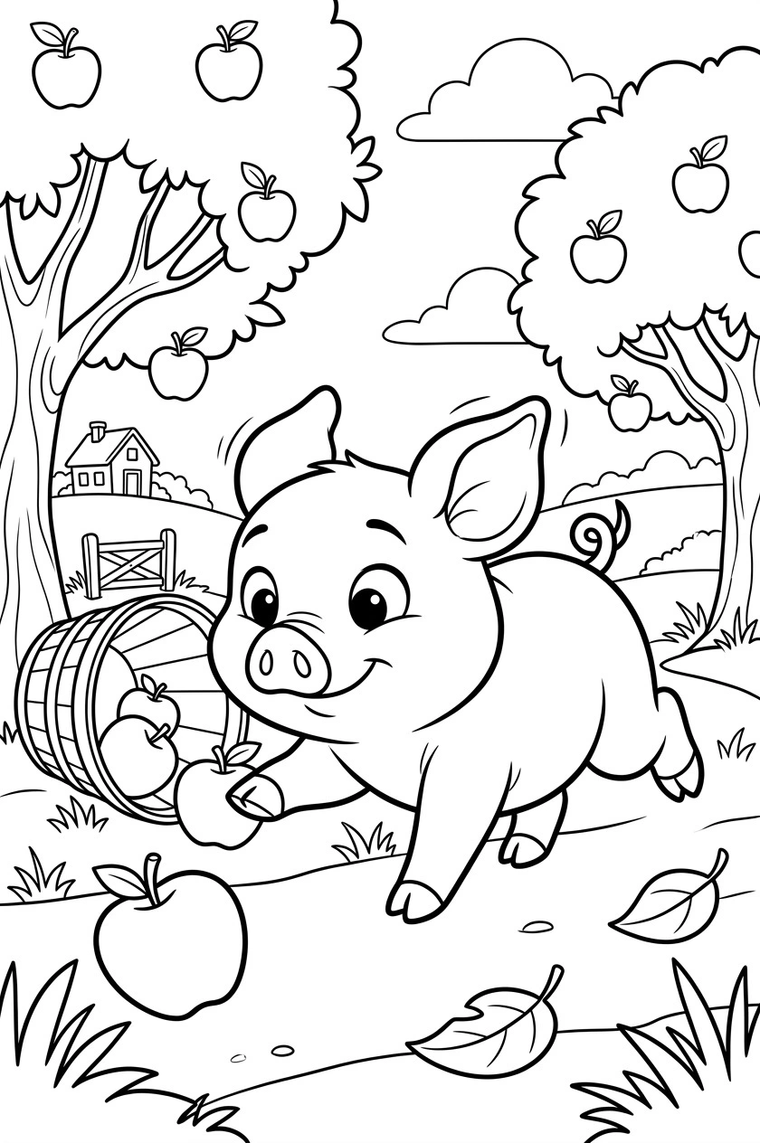 Color A Pig Online - Free Coloring Tool