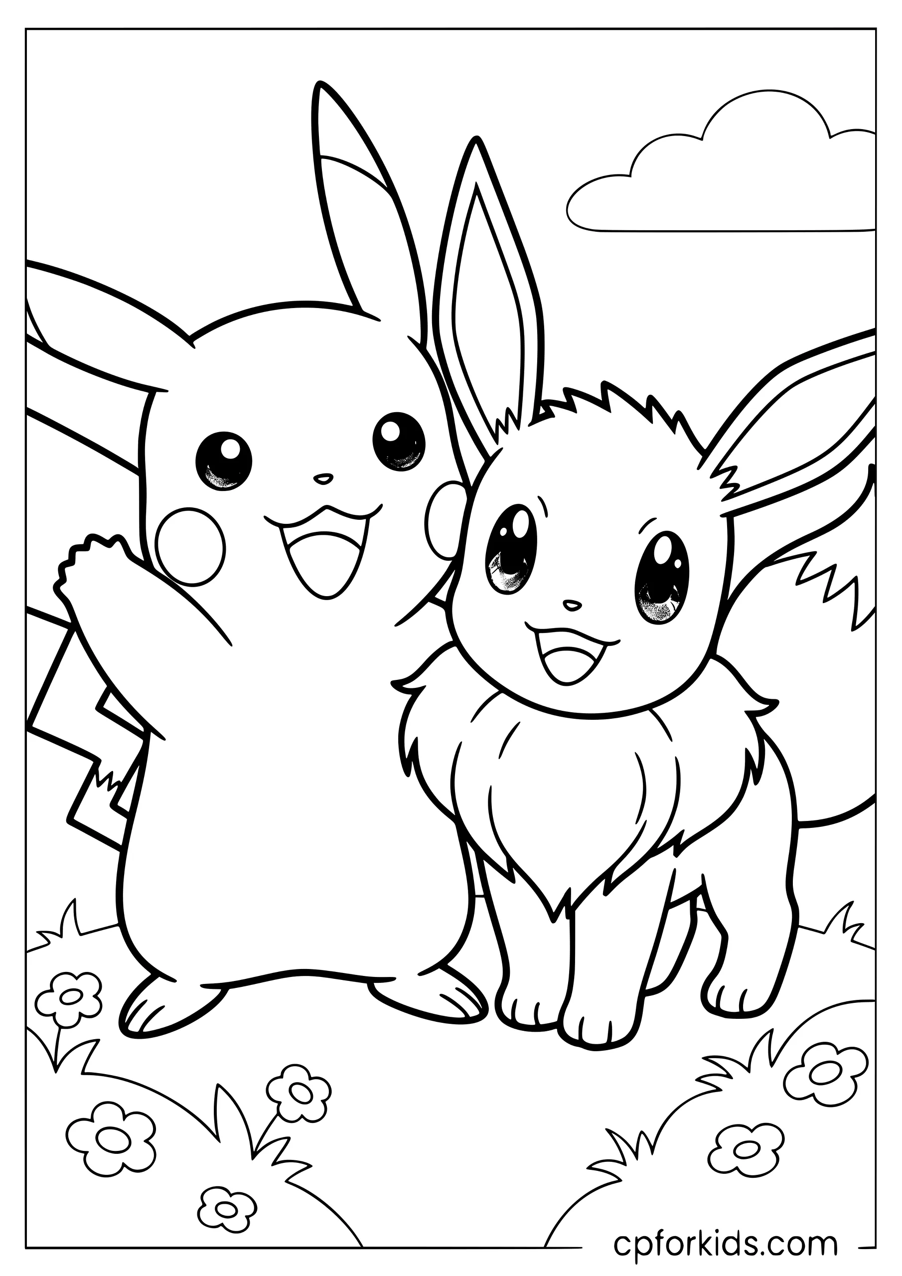 Pikachu and Eevee — Best Friends