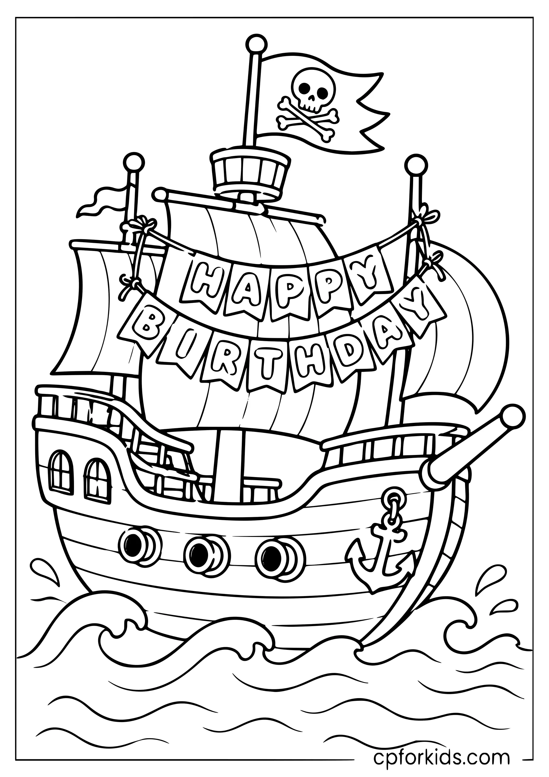 Pirate Birthday Ship