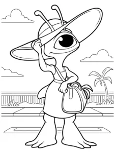 Pleakley wearing an undercover disguise in Hawaii