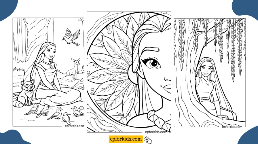 Printable Coloring Pages for Pocahontas