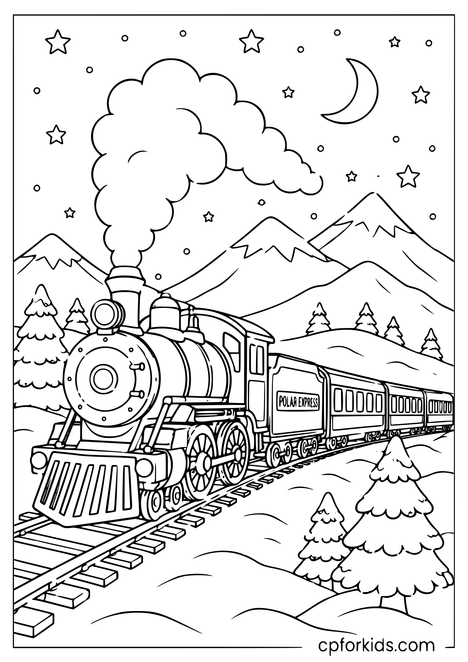 Polar Express Night Train