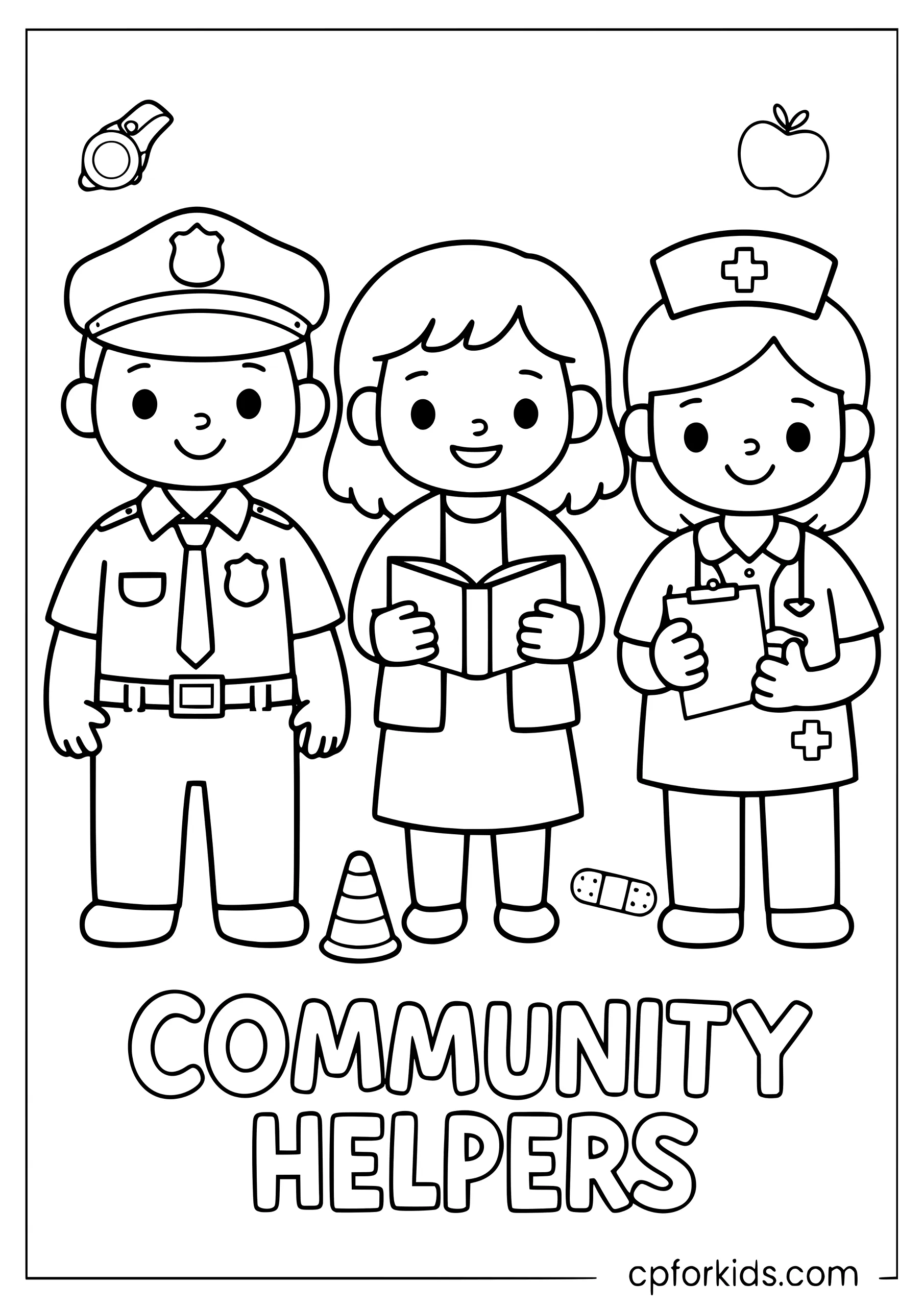 Preschool Community Helpers Page