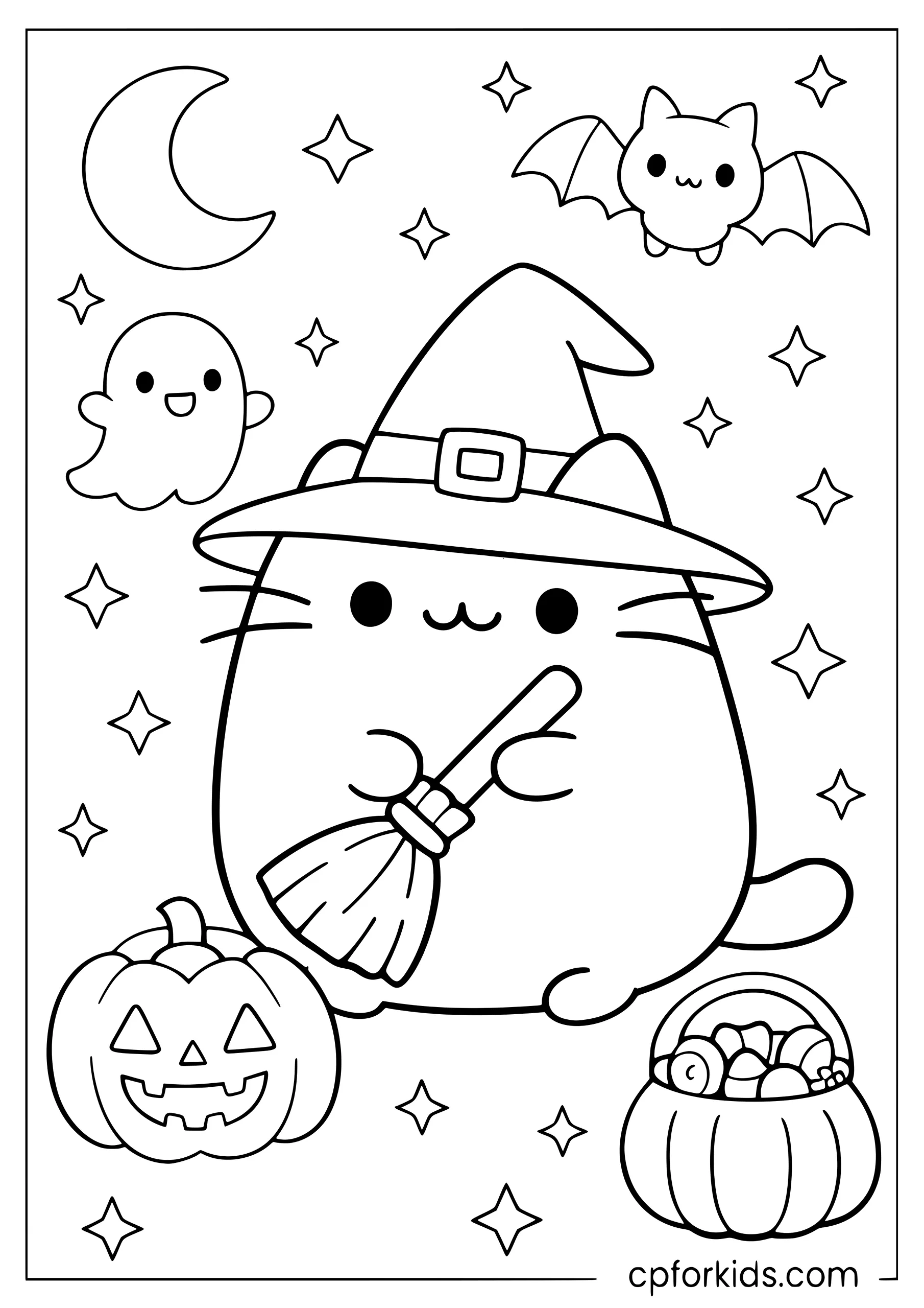 Pusheen Halloween Witch