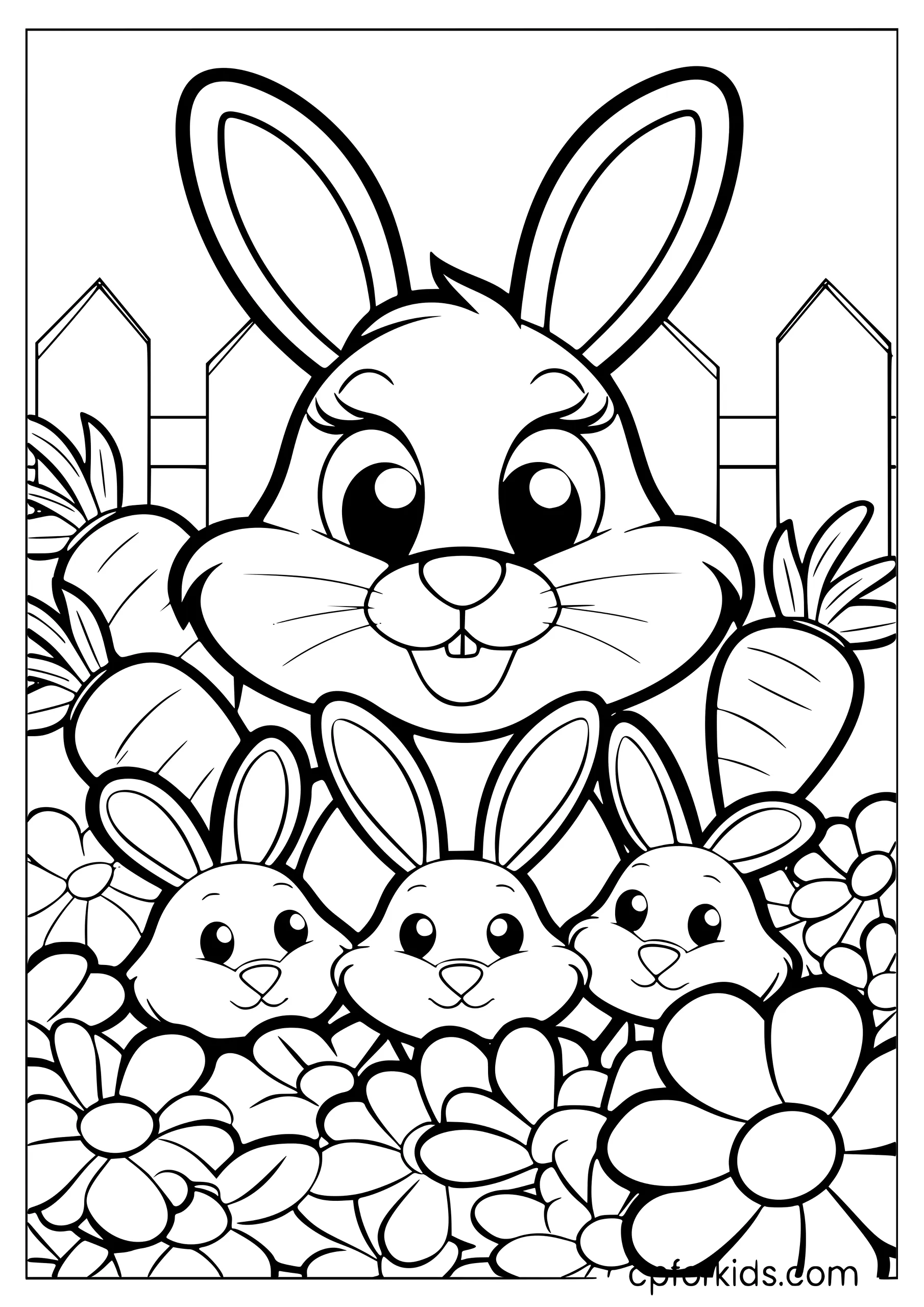 Rabbit Mom and Bunnies