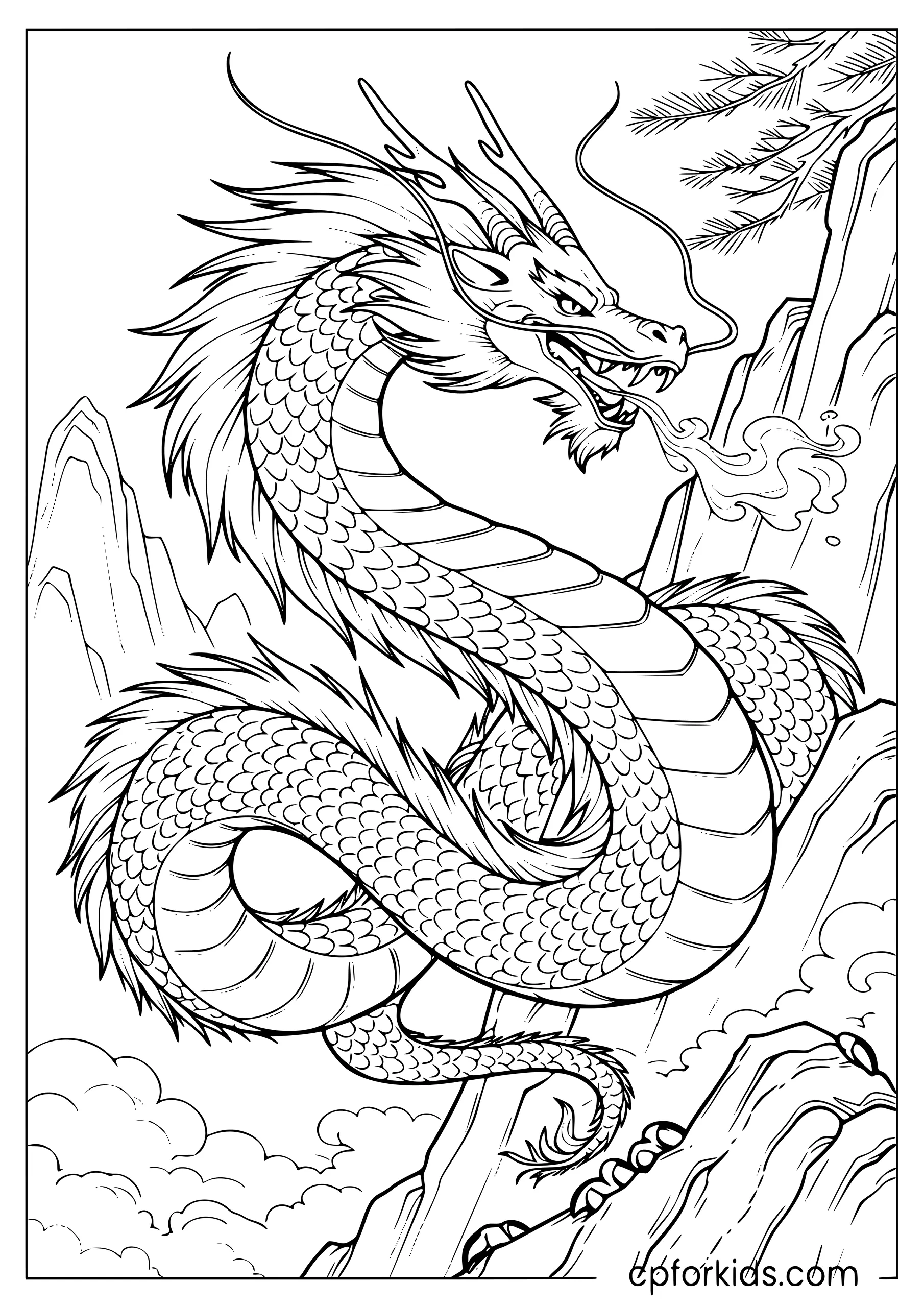 Serpent Dragon on the Mountain