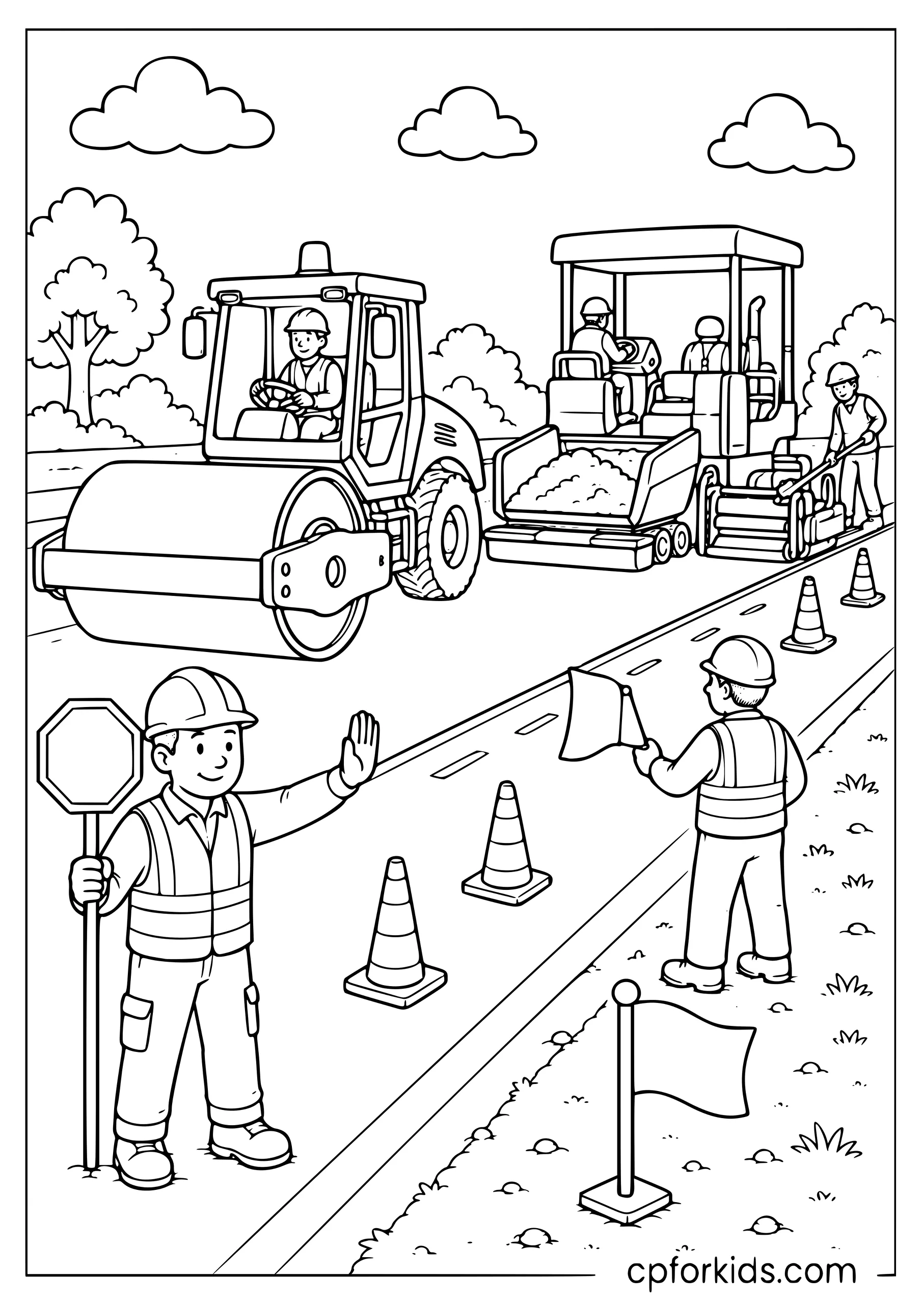 Road Construction Scene