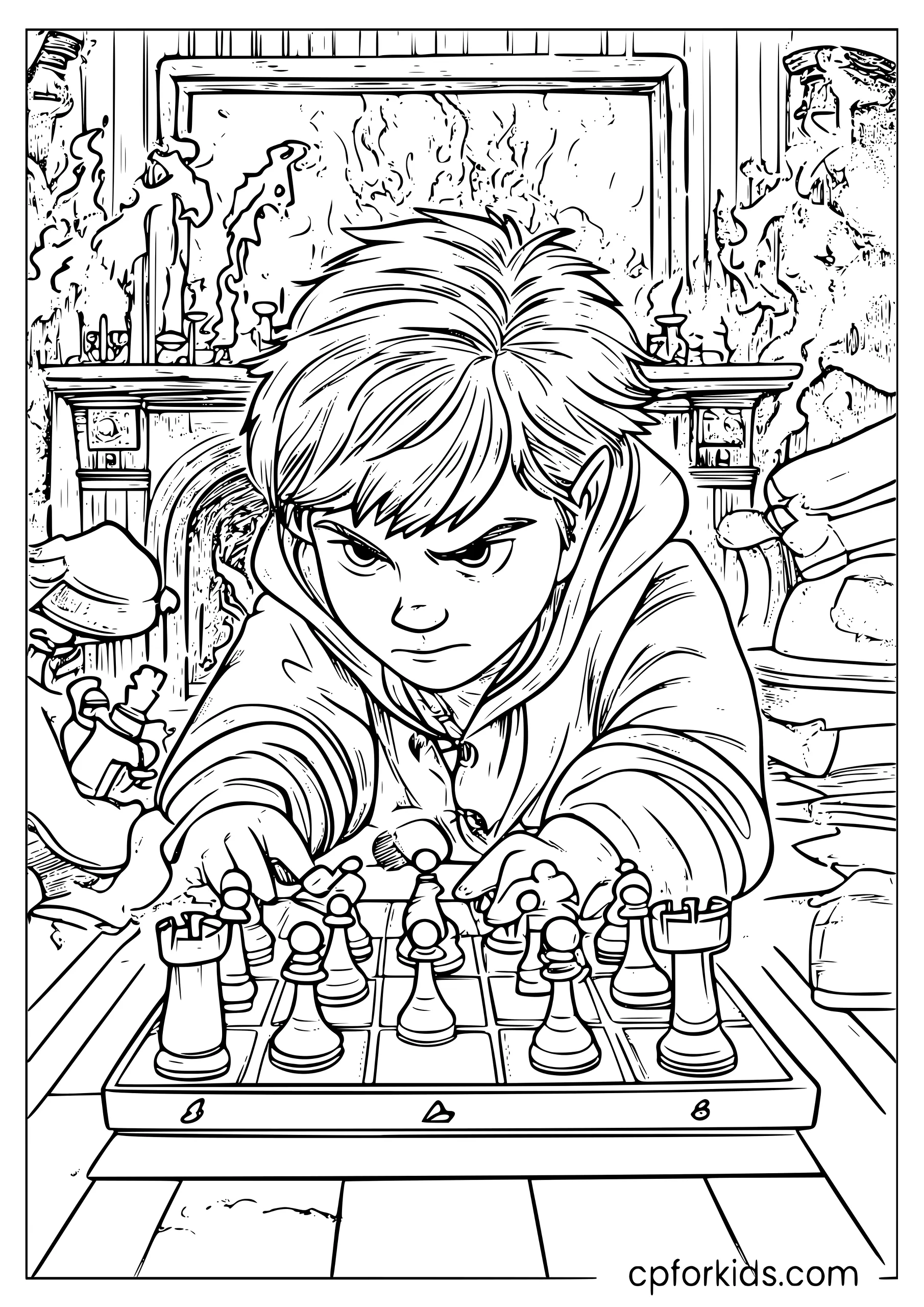 Ron Playing Wizard Chess
