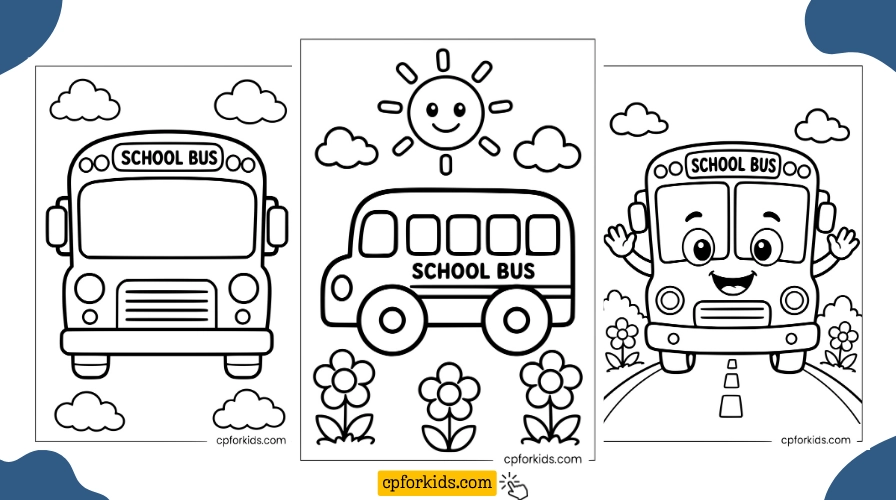 Printable Coloring Pages for School Bus