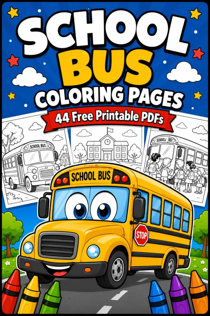School Bus Coloring Pages