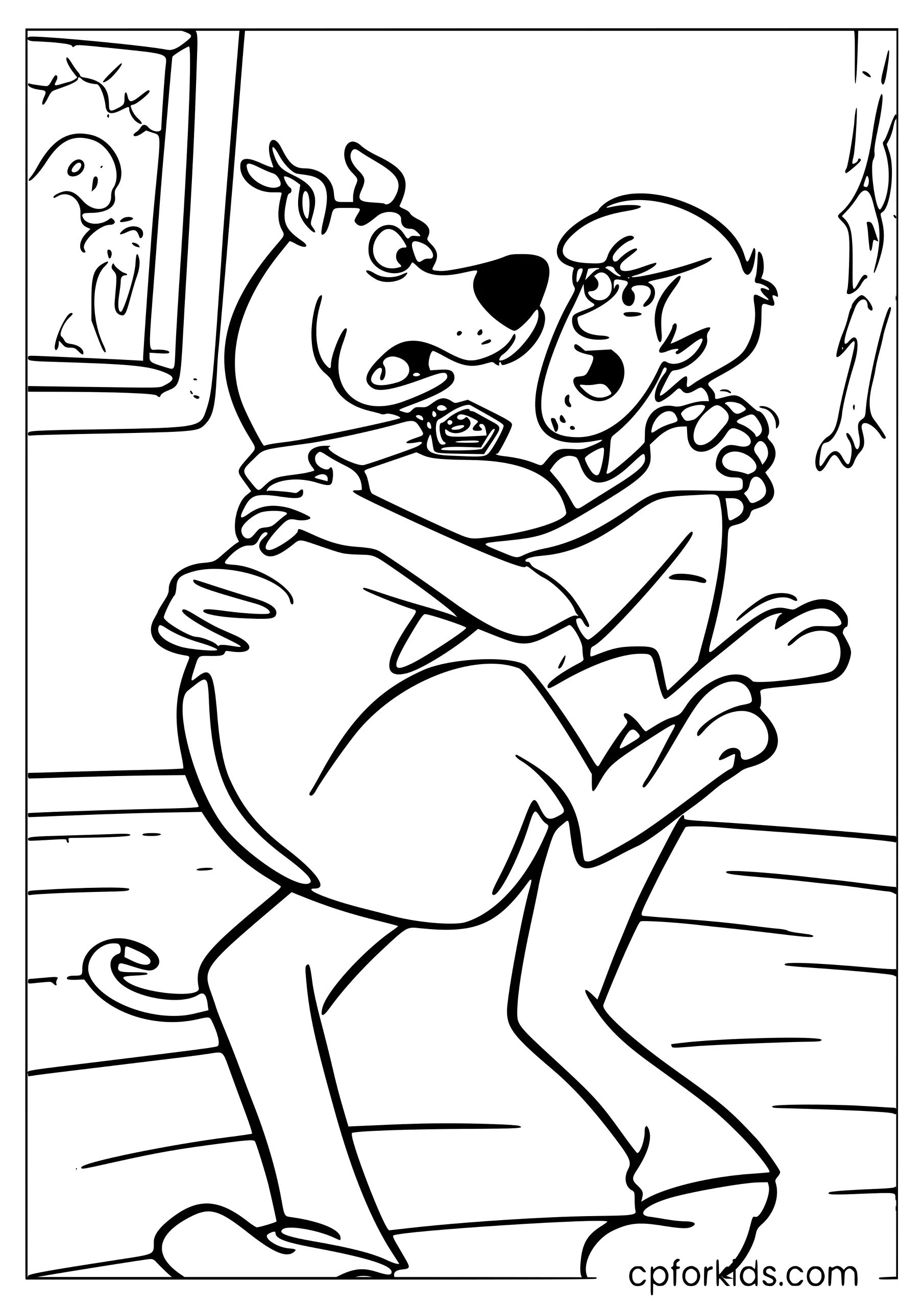 Scooby in Shaggy's Arms