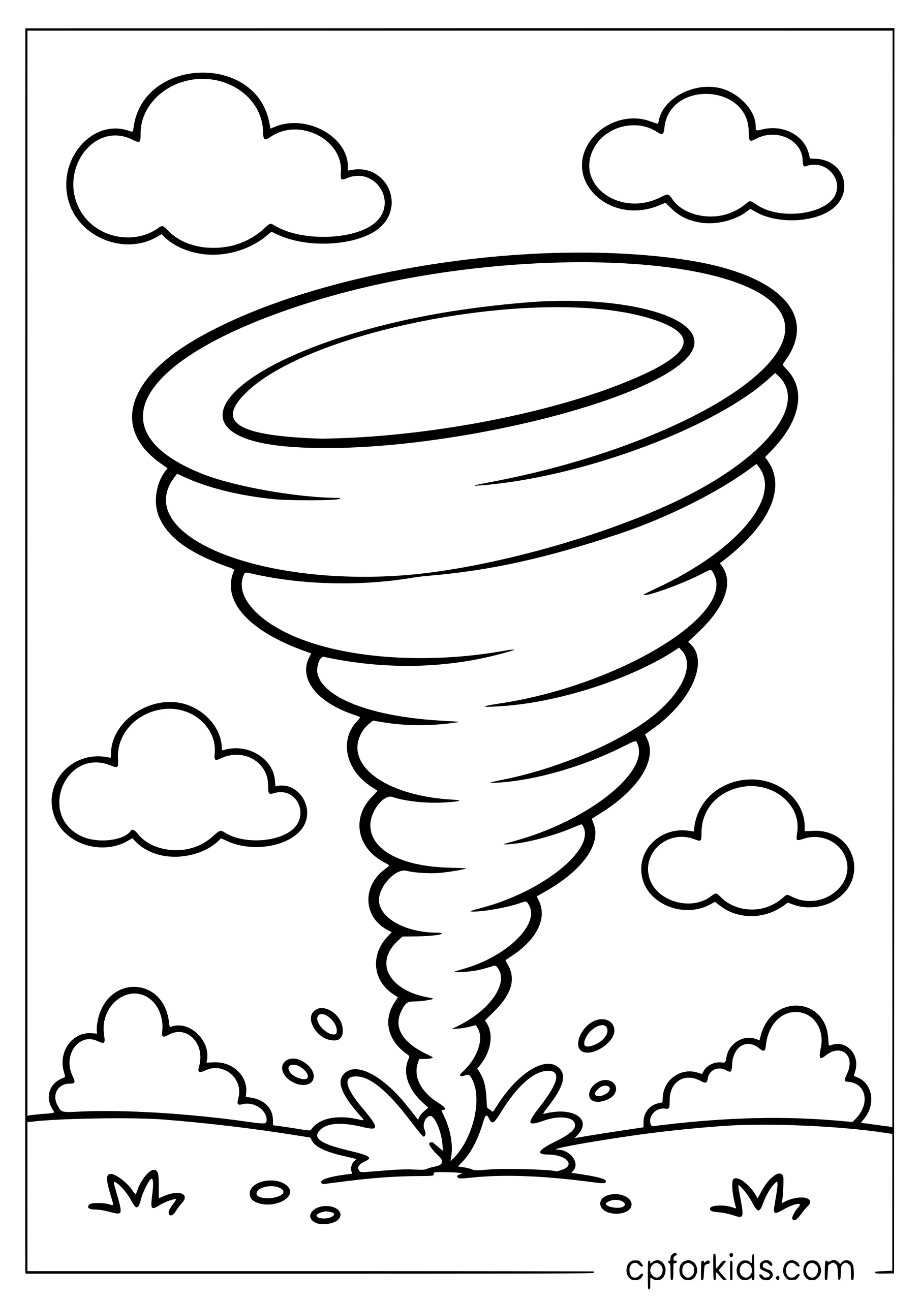 Easy Tornado Swirl for Preschoolers