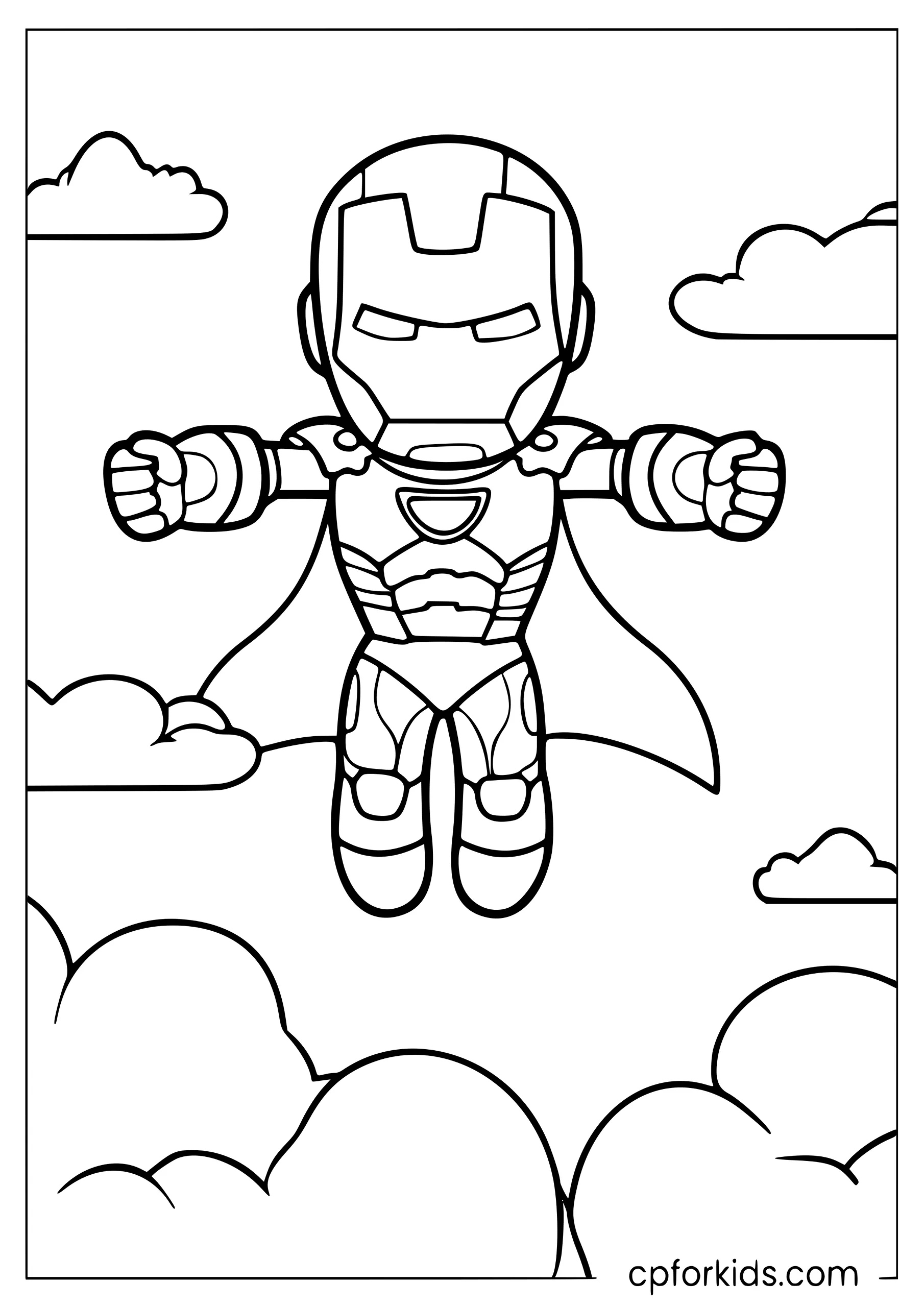 Iron Man Flying — Easy Version