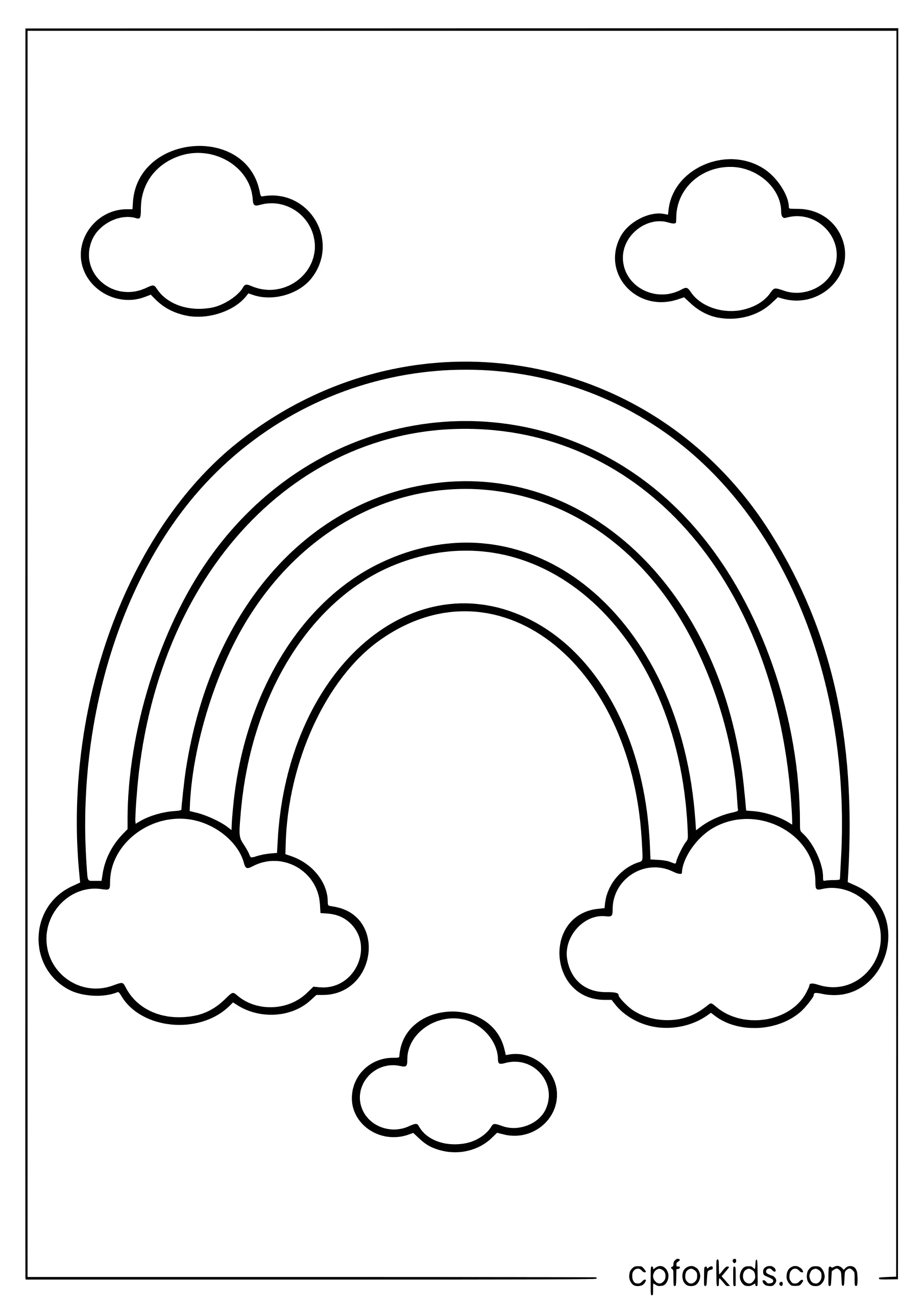 Simple Rainbow for Preschoolers