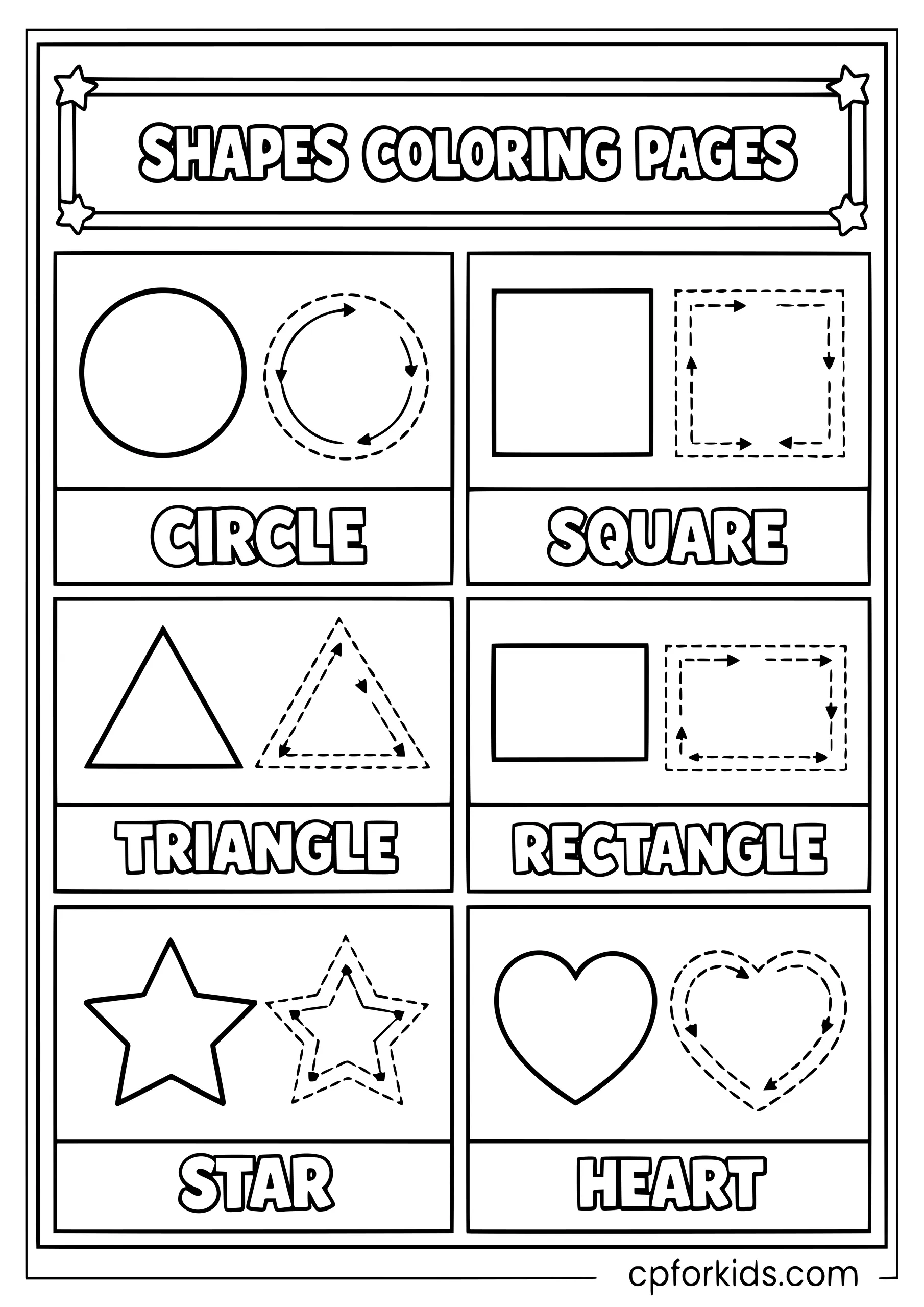 Simple Shapes Worksheet