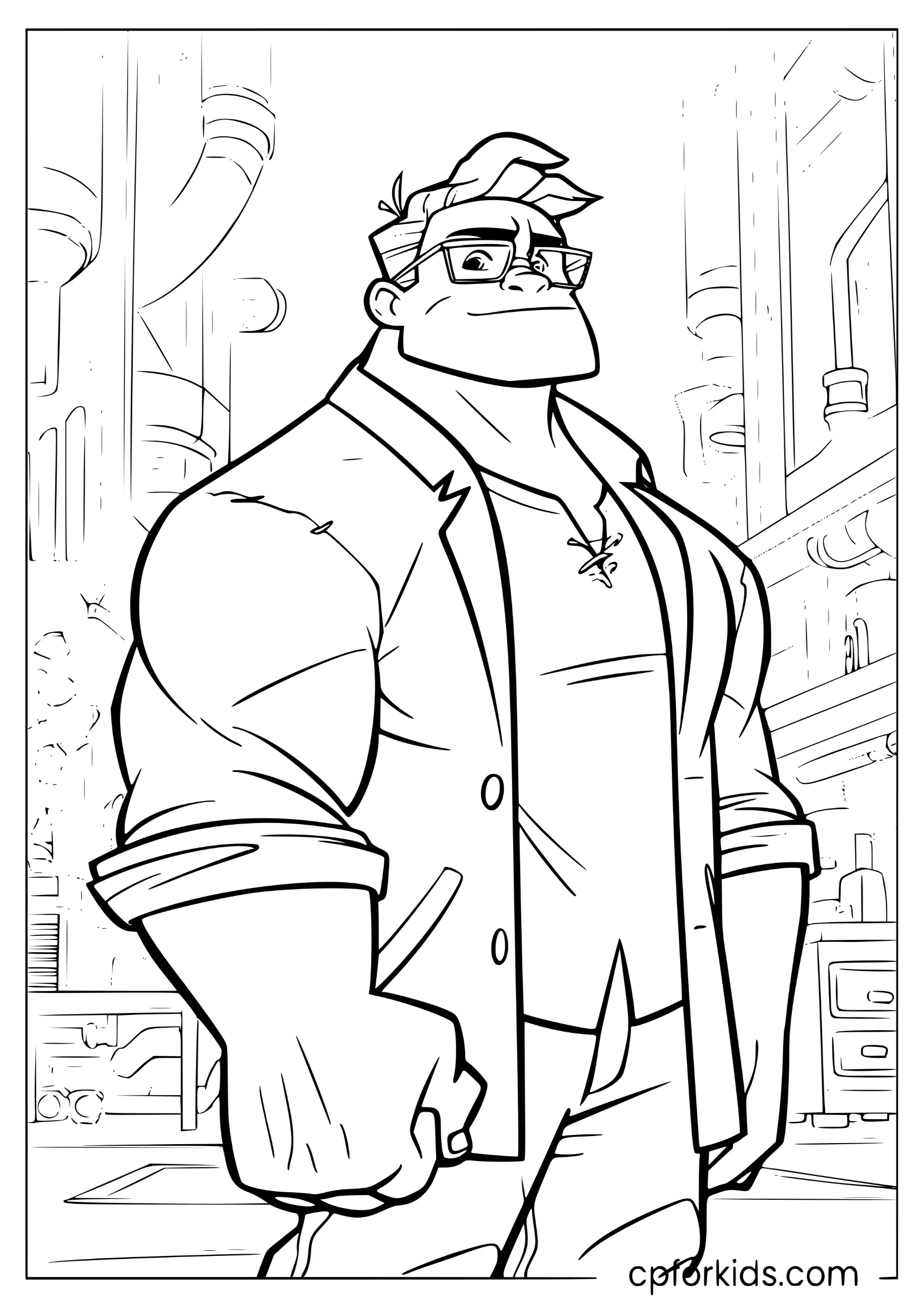 Smart Hulk Professor Pose