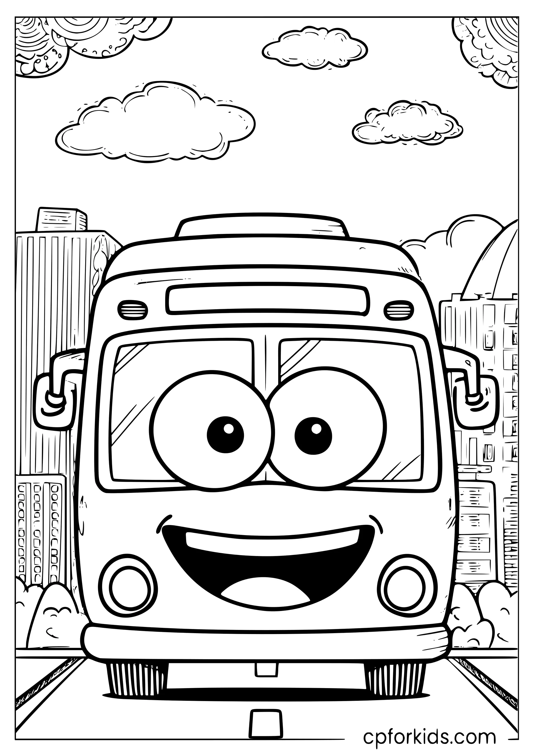 Happy Smiling Bus