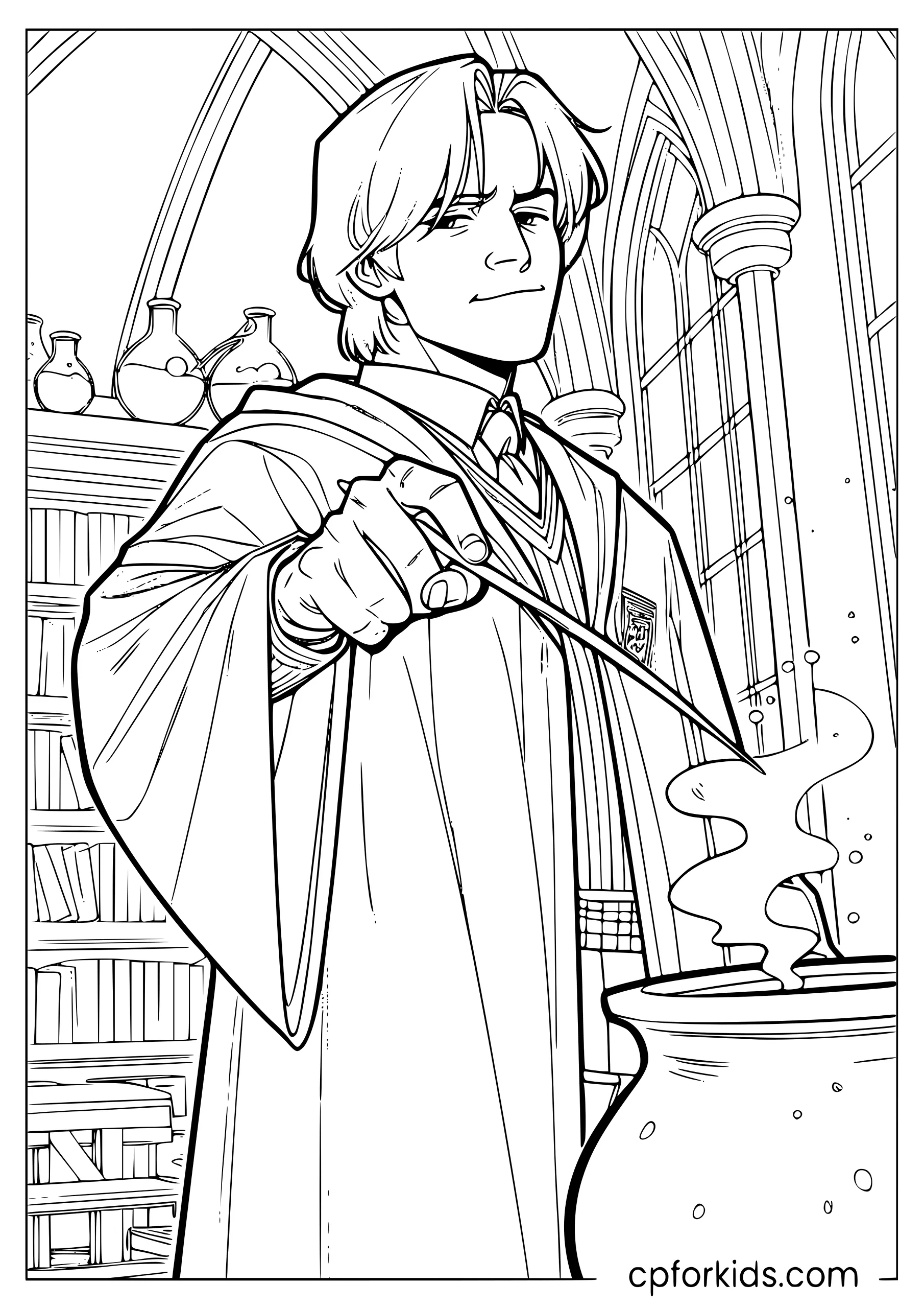 Snape in the Potions Classroom