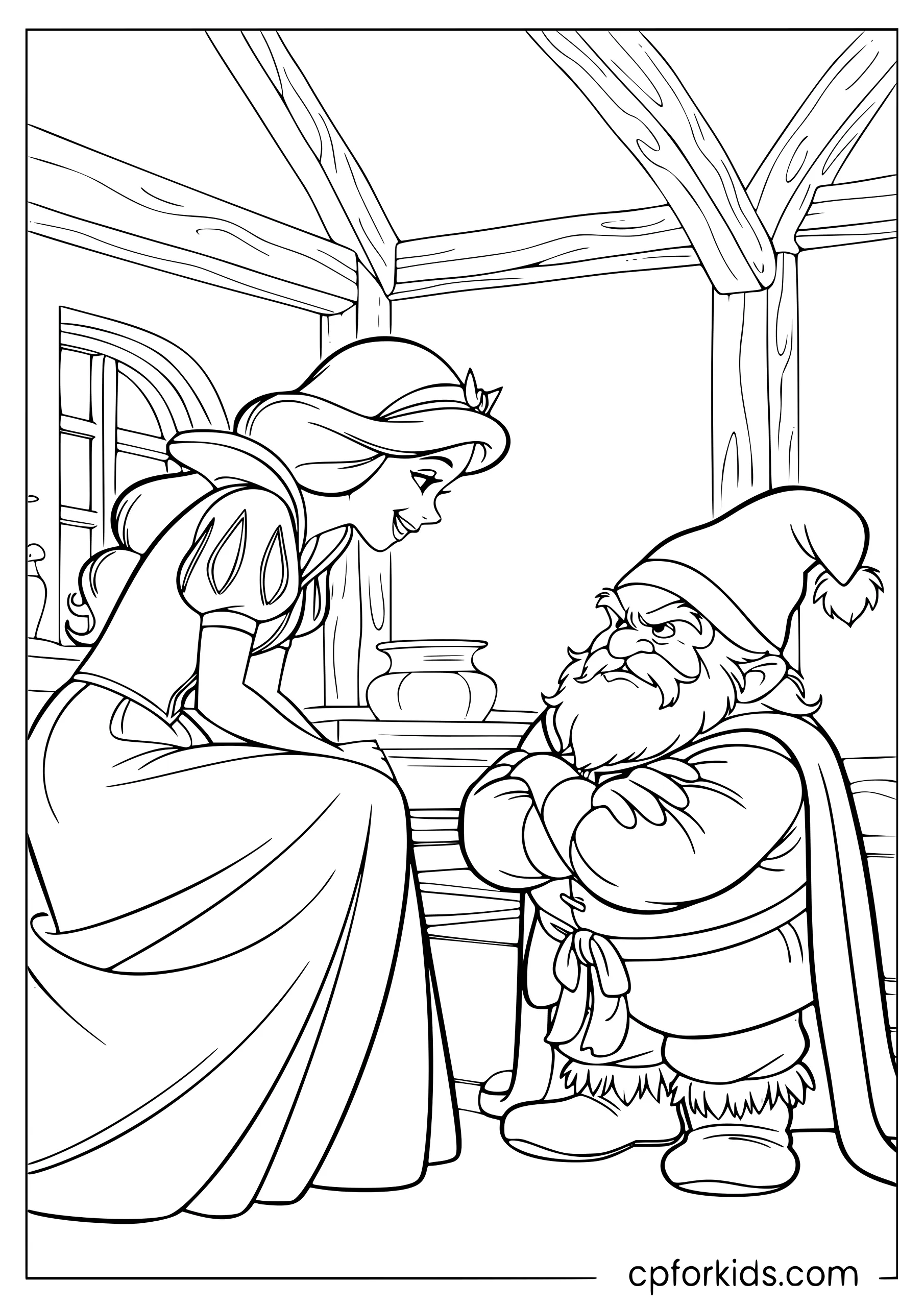 Snow White and Grumpy
